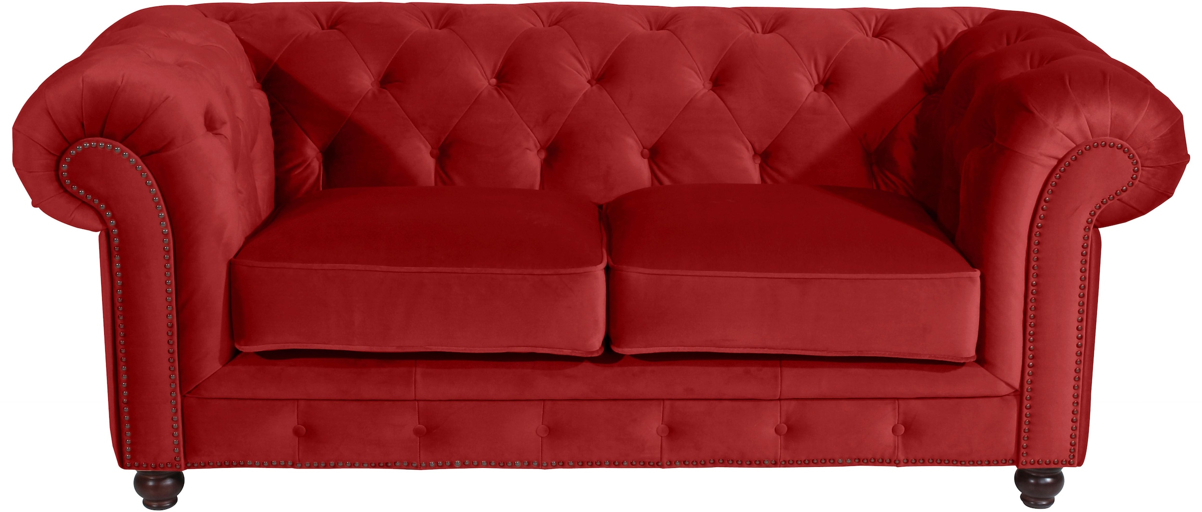 Max Winzer Chesterfield-Sofa "Old England modern, elegant und Retro, mit edler Knopfheftung", im Retrolook, Breite 192 c