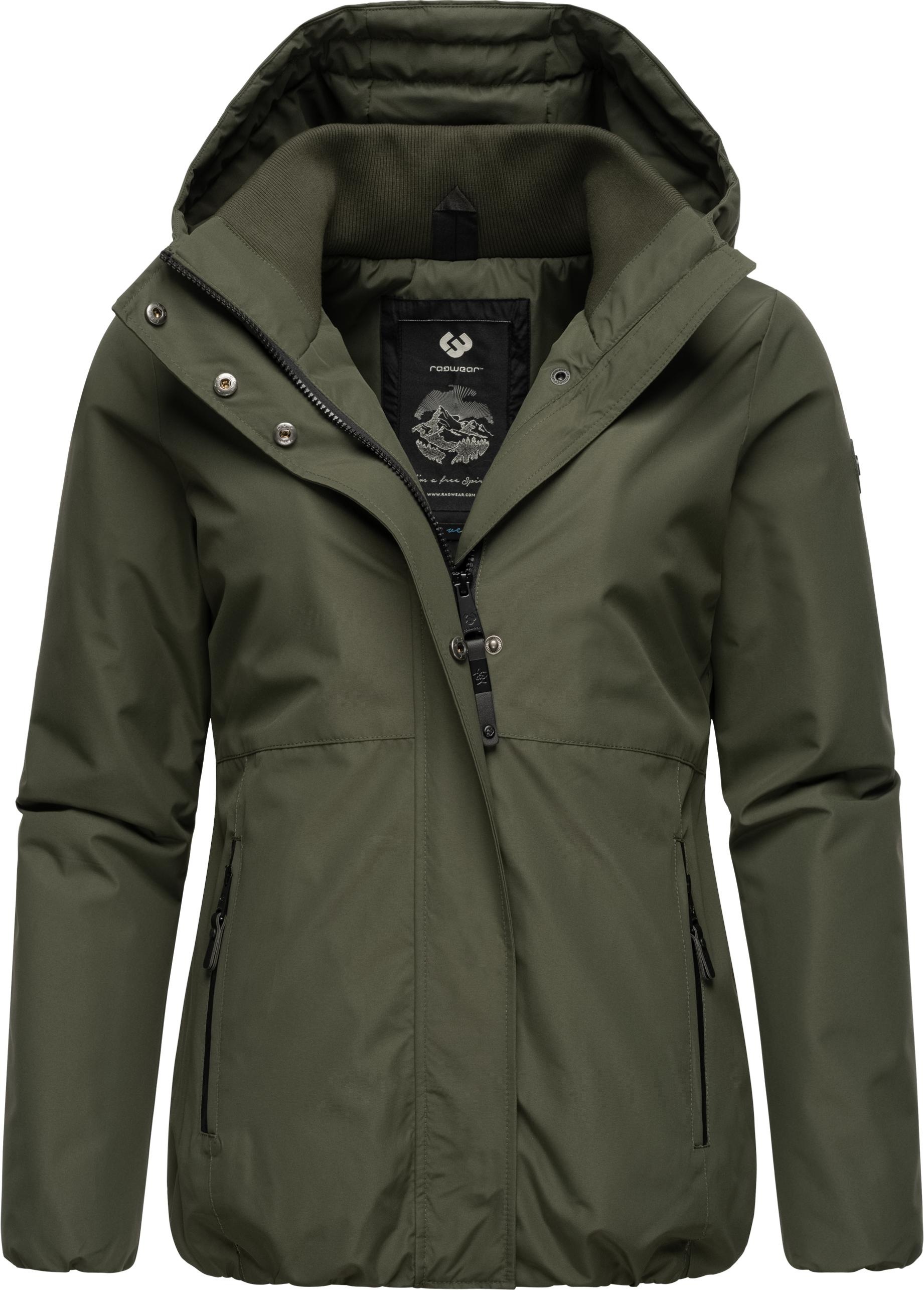 Ragwear Winterjacke »Sunniva«, mit Kapuze, wasserdichte Winter Damen Jacke mit Teddyfell-Innenfutter