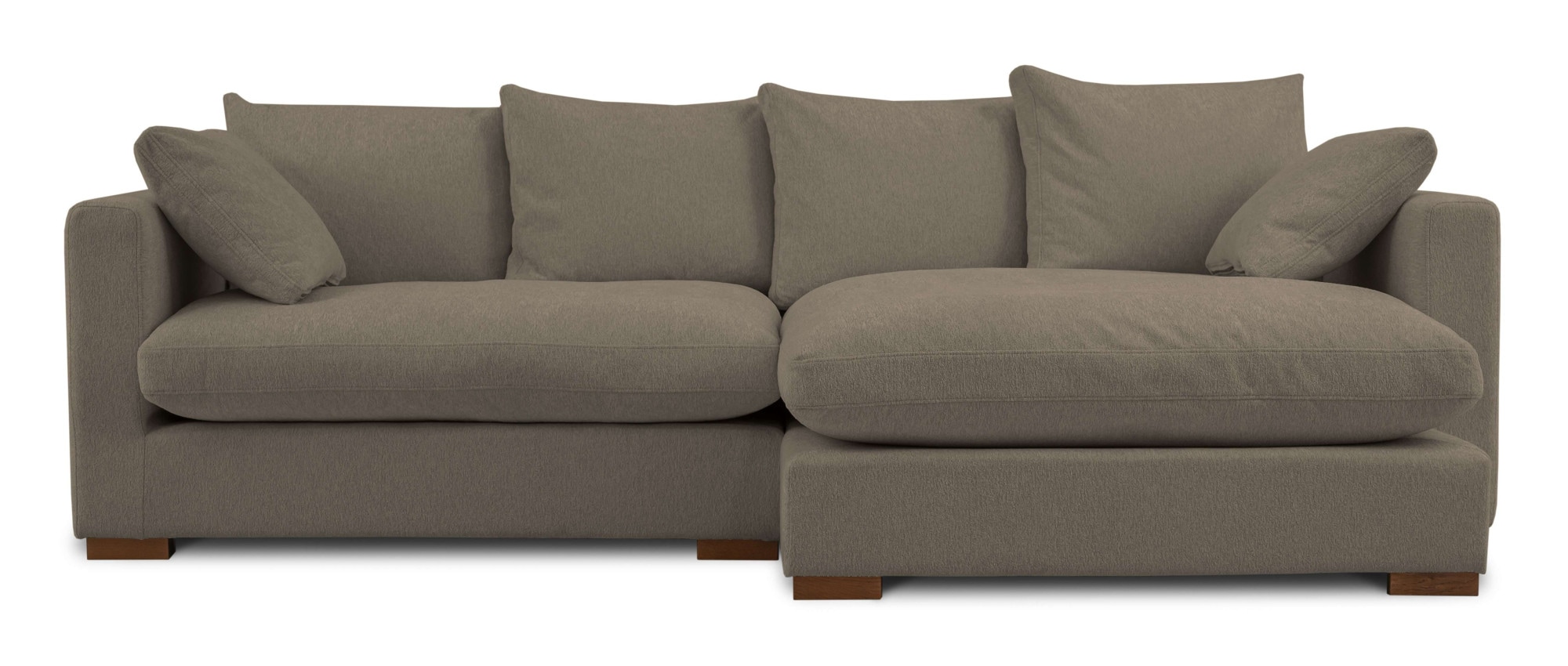 Home affaire Ecksofa »Coray«, Breite 266 cm, extra weich und kuschelig, mit Federn und Daunen