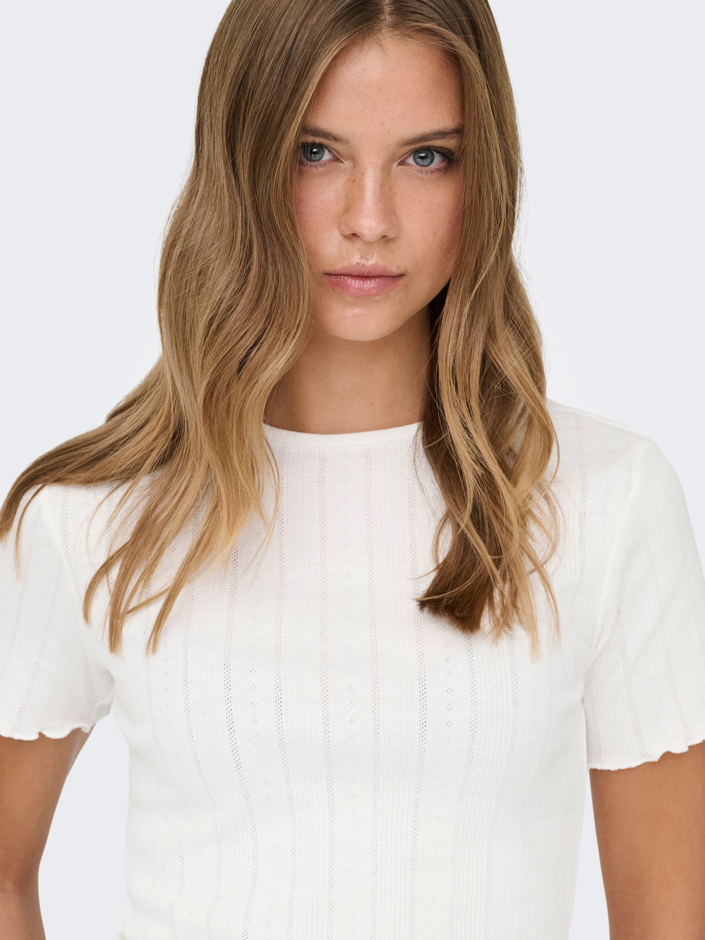 ONLY Kurzarmshirt »ONLTENNA O-NECK S/S TOP JRS NOOS«