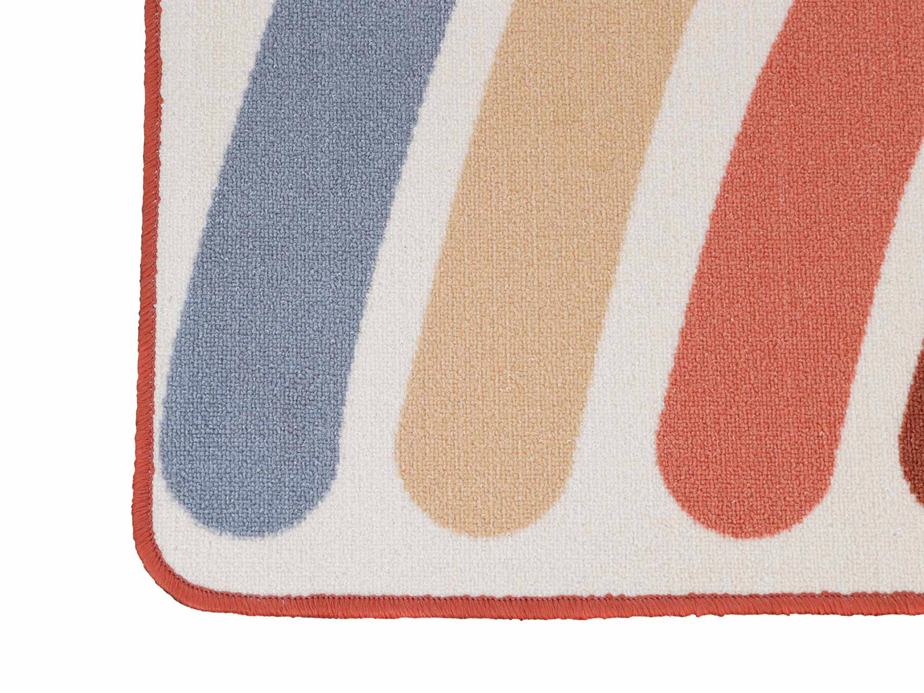 Thumbnail - Primaflor-Ideen in Textil Kinderteppich "RAINBOW" rechteckig 5 mm Höhe Kurzflor, Motiv Regenbogen, Kinderzimmer