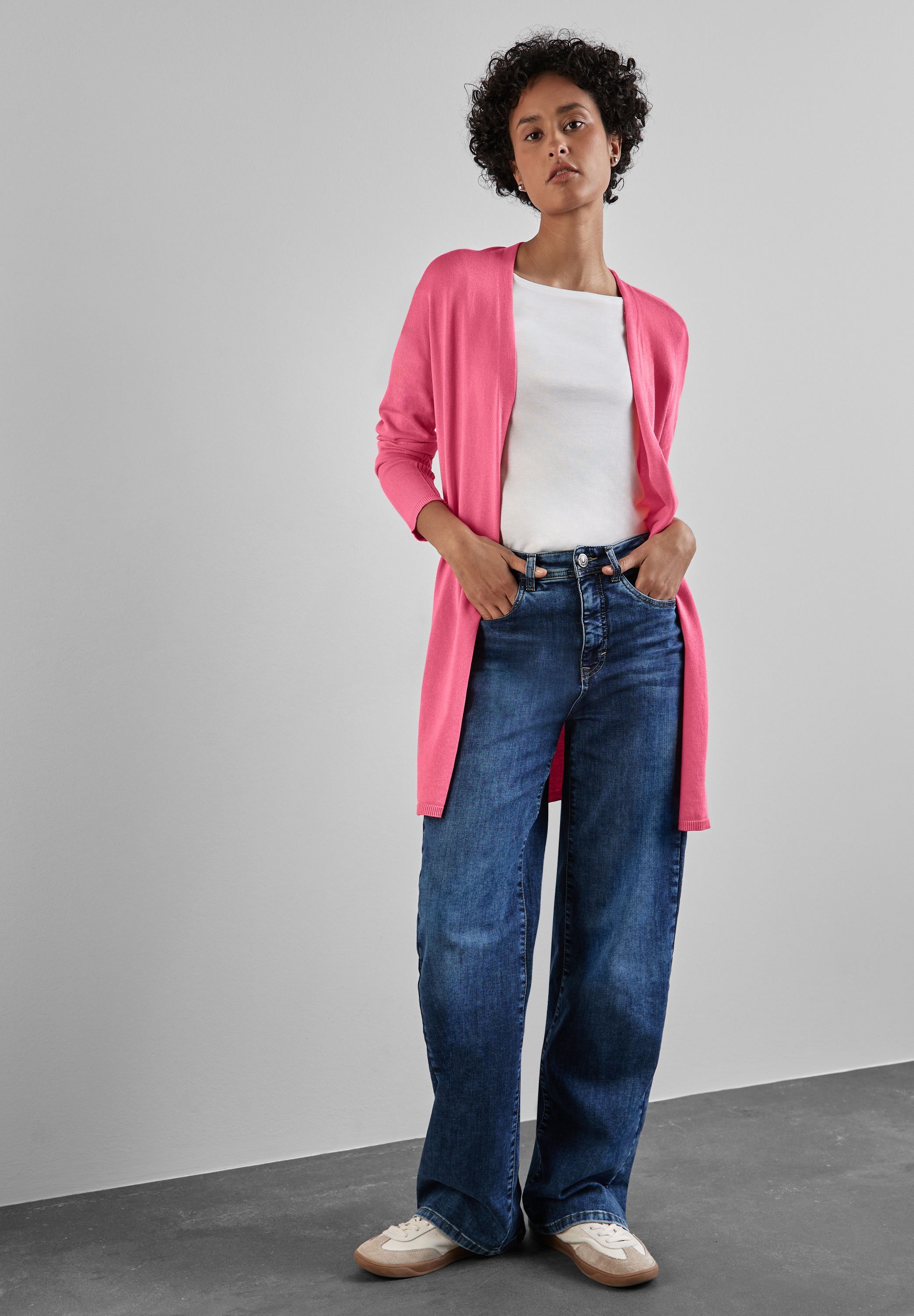 STREET ONE Strickjacke, verschlusslos