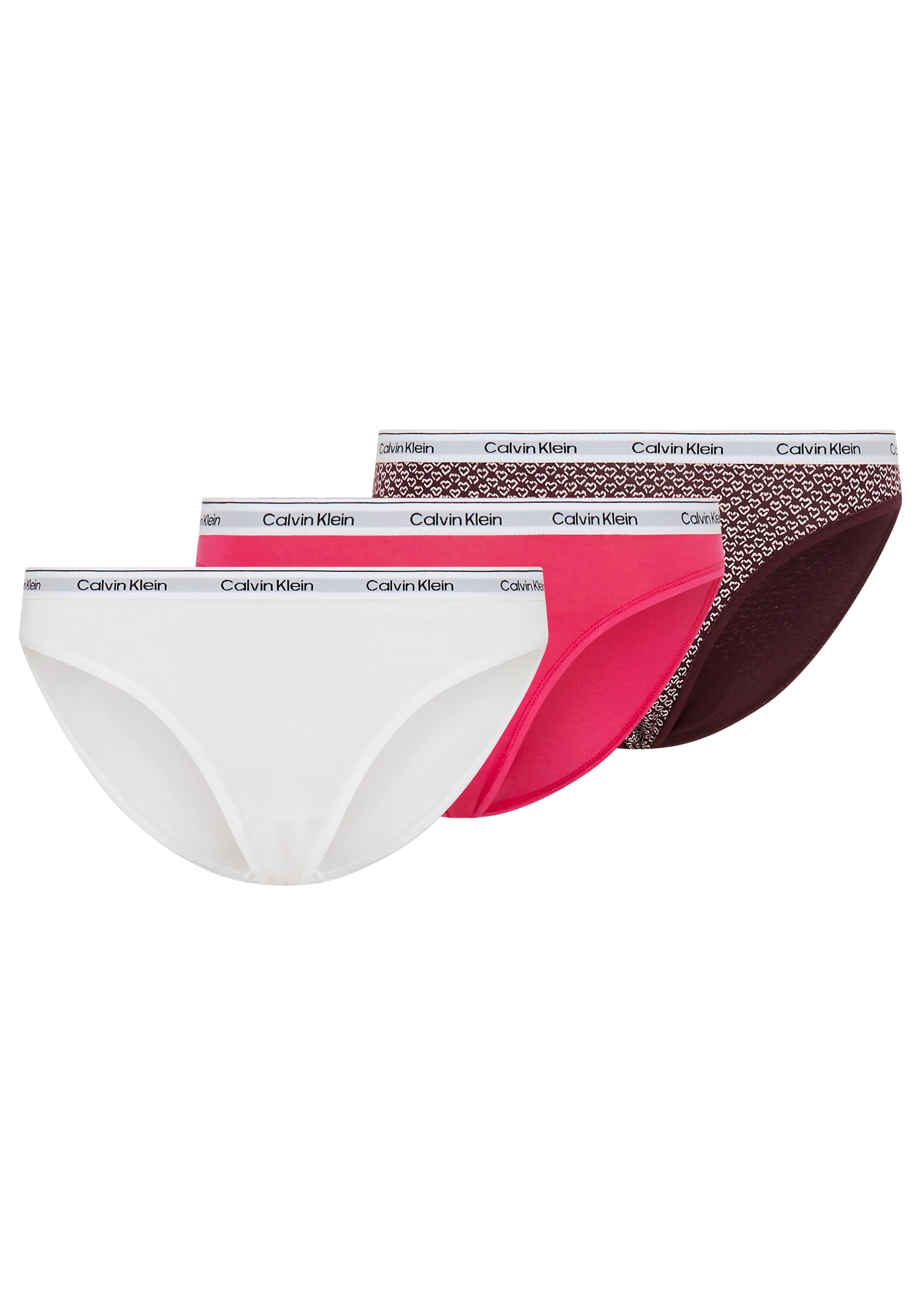 Calvin Klein Underwear String "3 Pack Thong (Low-Rise)" Packung, 3er-Pack, 3 Stk. Mit Logobund