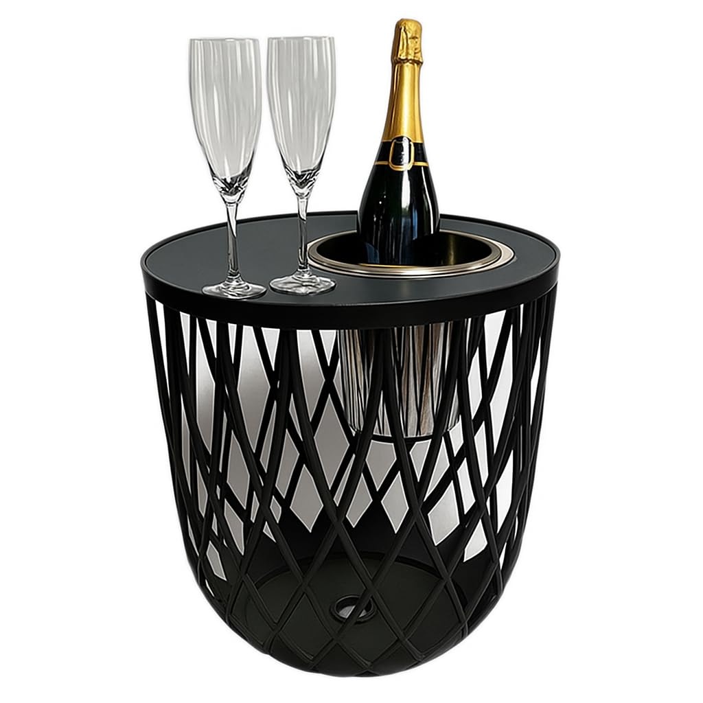 COOTAB Cooler Table Beistelltisch "4-in-1 Loungetisch mit Edelstahl-Kühler günstig online kaufen