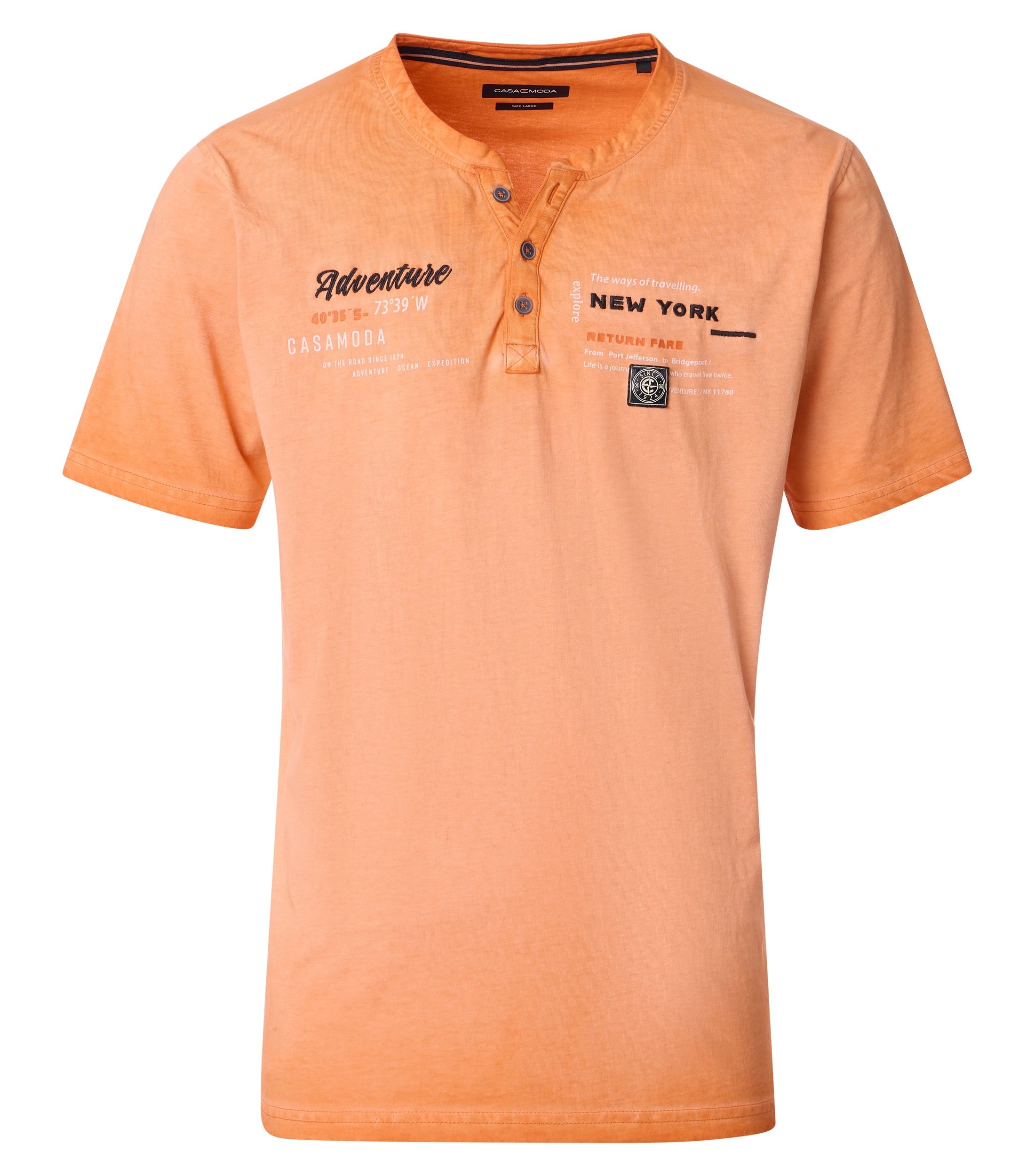 CASAMODA Henleyshirt "CASAMODA Henley Print"