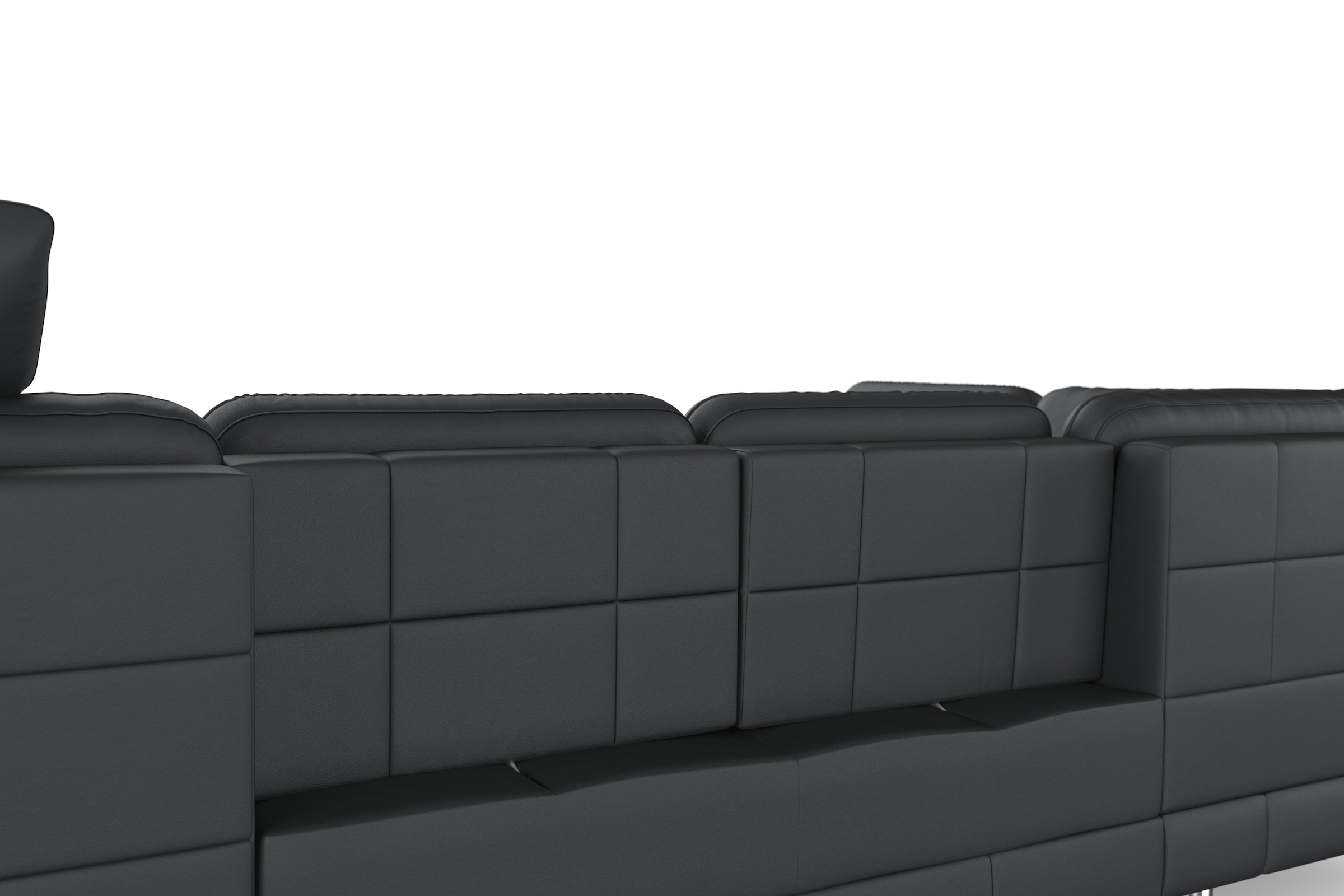 sit&more Wohnlandschaft »Bendigo U-Form«, inklusive Sitztiefenverstellung, Bodenfreiheit 12 cm, in 2 Fußfarben