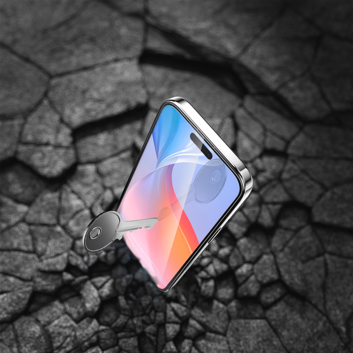 4smarts Displayschutzglas »Second Glass mit Montagerahmen«, für Apple iPhone 16 Plus, (1 St.), Displayschutzfolie, Schutzfolie, Bildschirmschutz, kratz- & stoßfest
