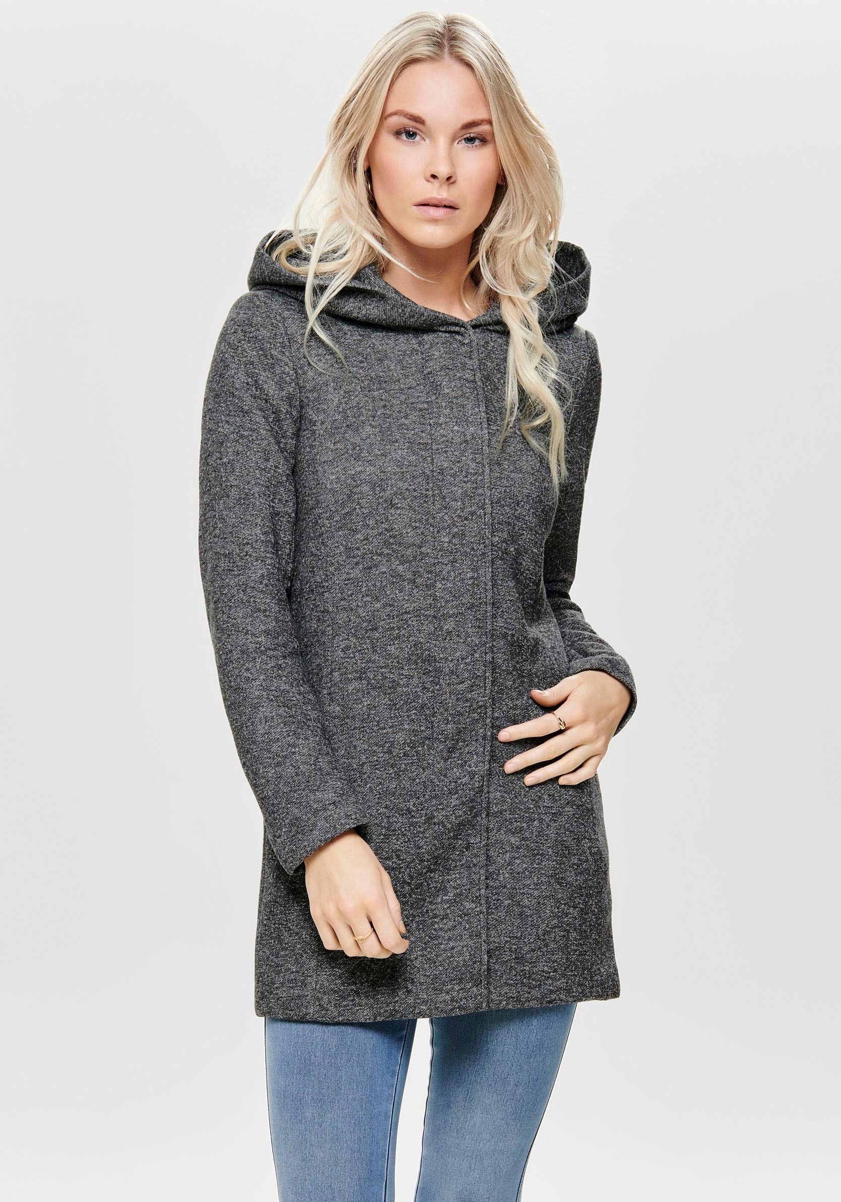 ONLY Kurzmantel "ONLSEDONA LIGHT COAT OTW NOOS" verdeckte Knopfleiste und Reißverschluss