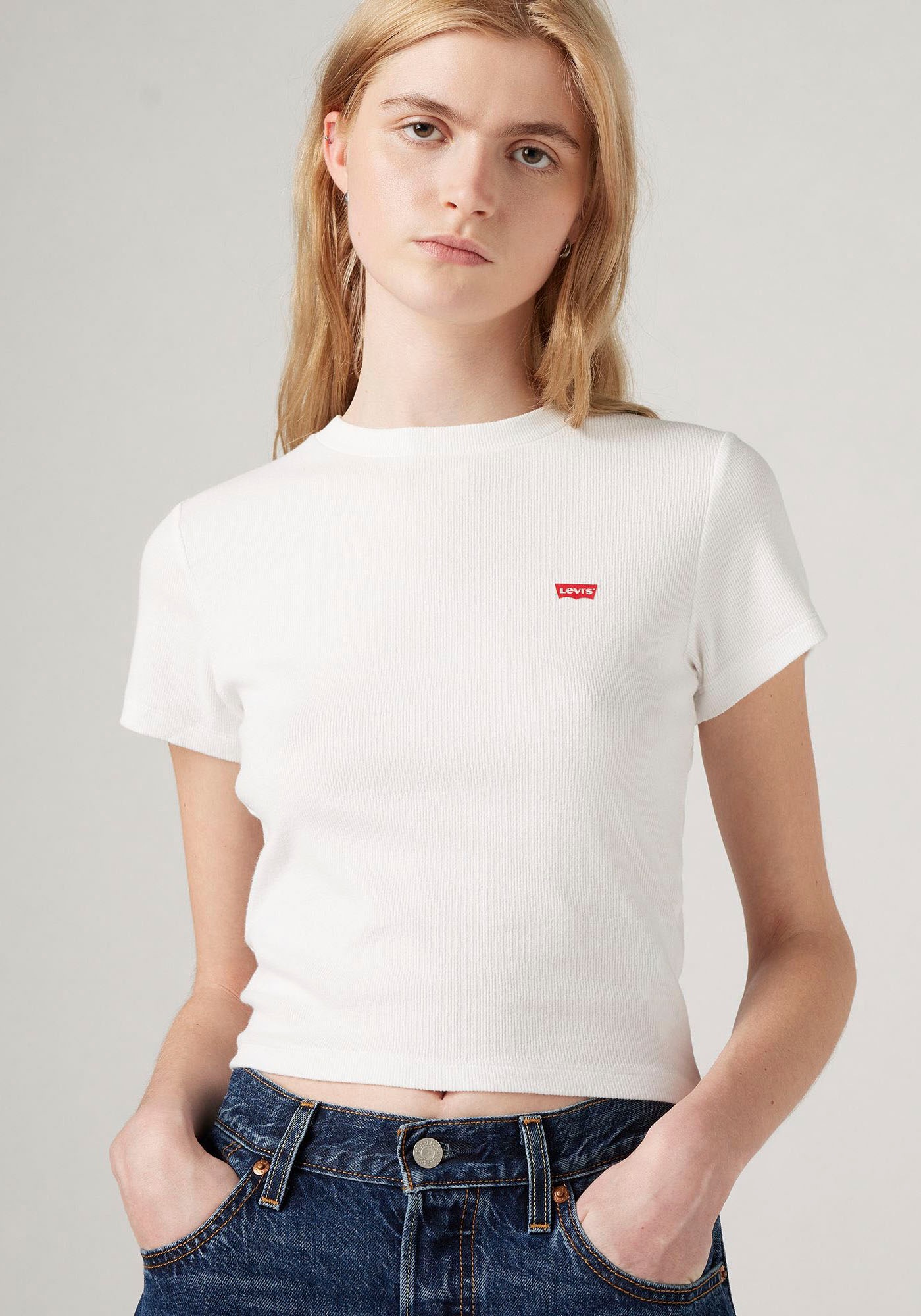 Levis T-Shirt "ESSENTIAL SPORTY", in Feinripp- Qualität günstig online kaufen