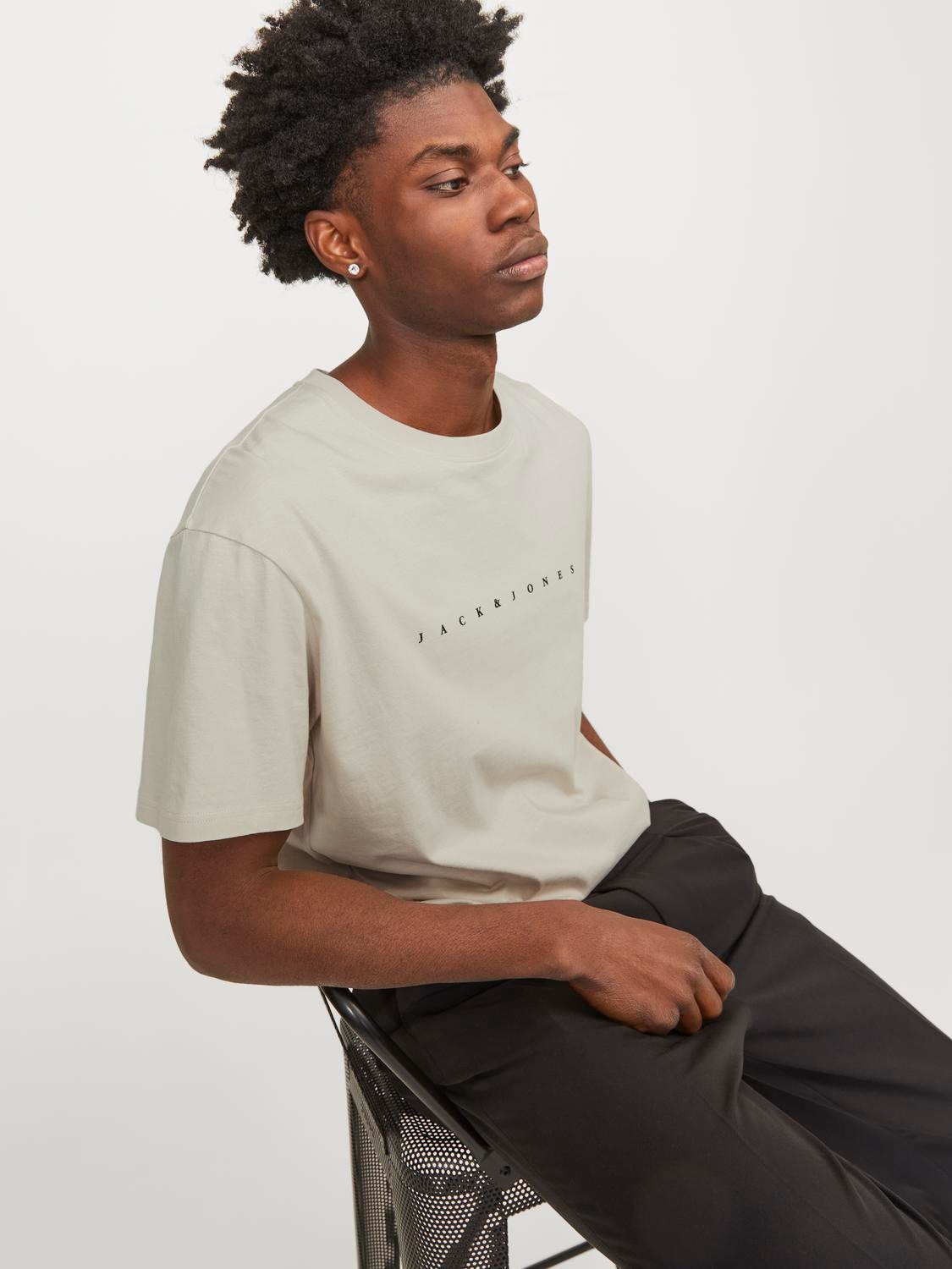 Jack & Jones Rundhalsshirt "JJESTAR mit Pigmentprint und Baumwollgefühl", b günstig online kaufen