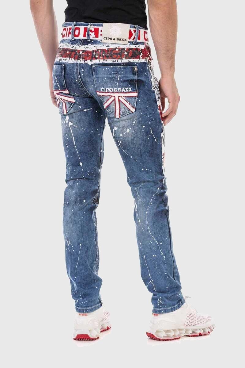 Cipo & Baxx 5-Pocket-Jeans »Jeans«, mit coolem Print