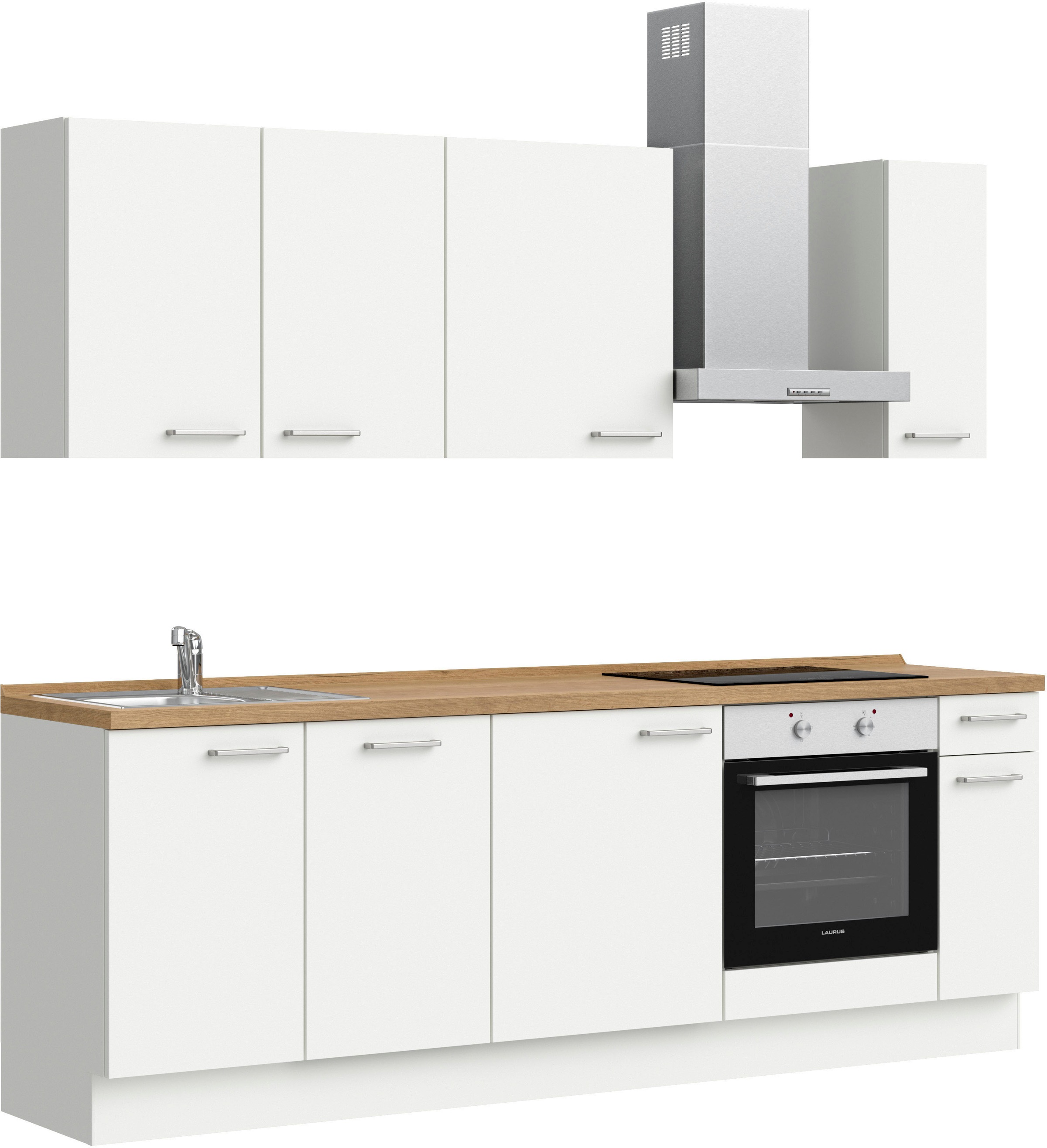 Thumbnail - nobilia Küchenzeile ""Touch I"" vormontiert, Ausrichtung wählbar, Breite 240 cm, wahlw. mit E-Geräten