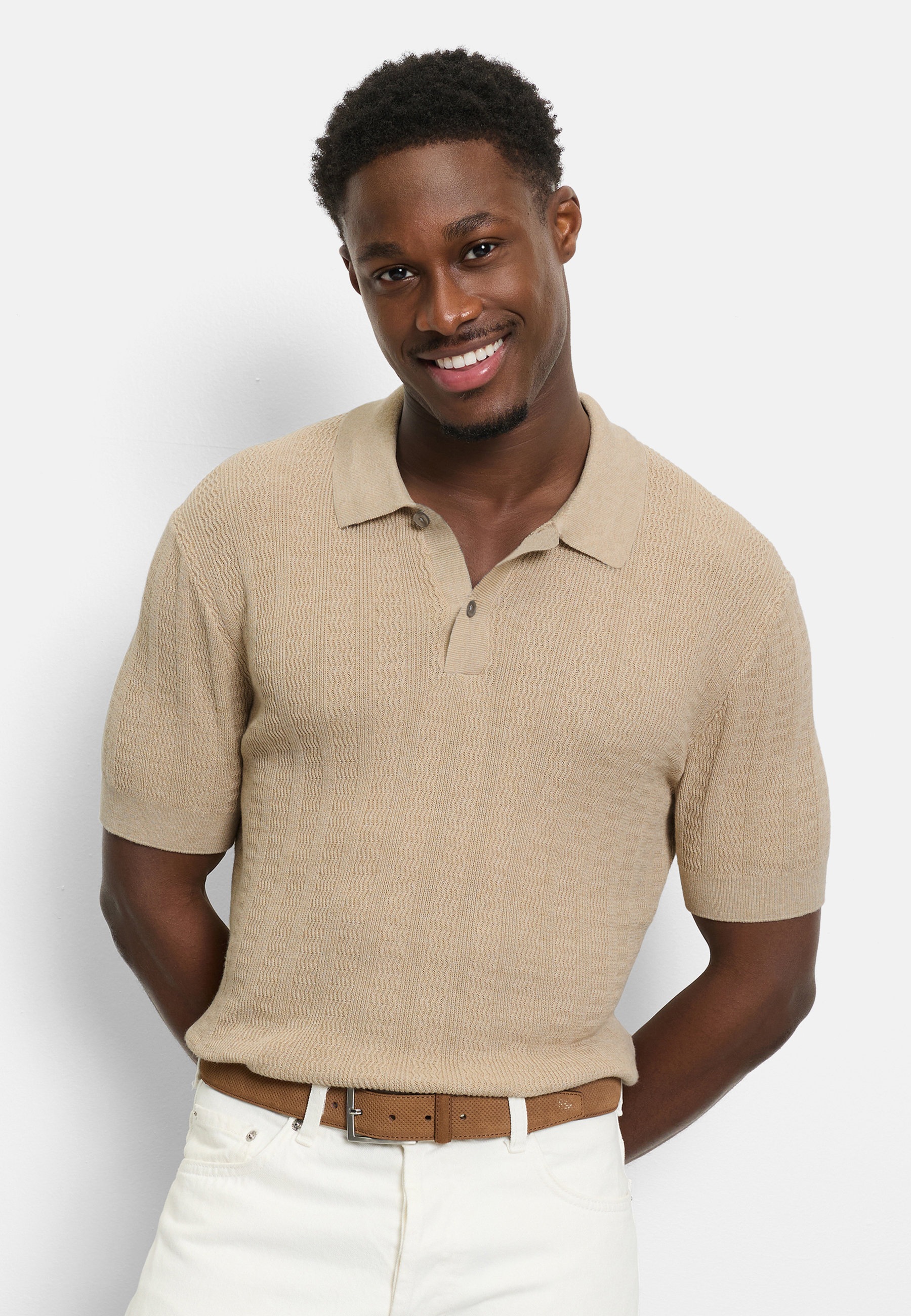 OLYMP Poloshirt "OLYMP Casual Strick" günstig online kaufen