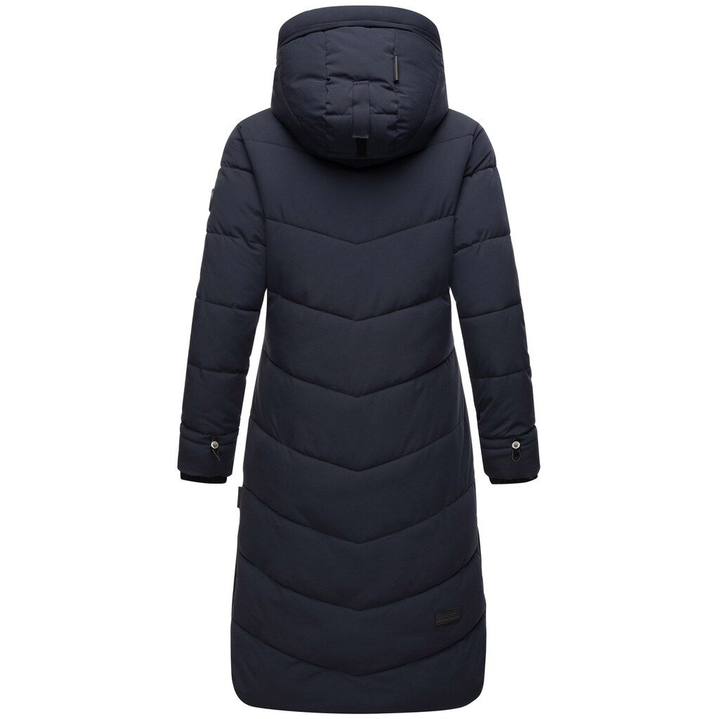 Marikoo Winterjacke »Benikoo«, langer Winter Mantel gesteppt