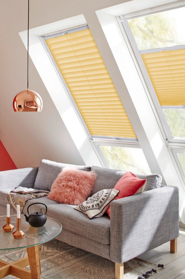 sunlines Dachfensterplissee BAUR Lichtschutz, | kaufen mit Style verspannt, »StartUp Crepe«, Führungsschienen