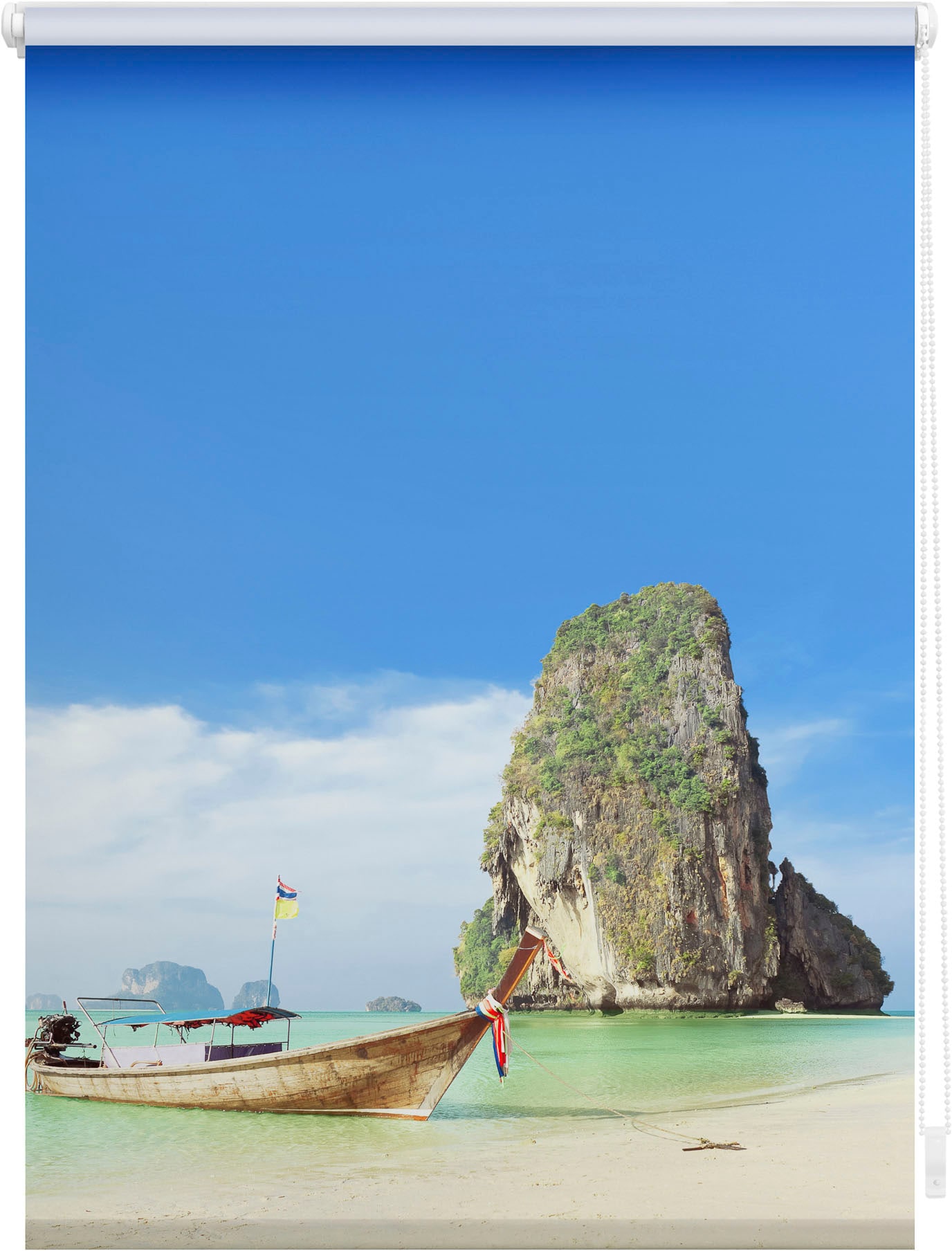 LICHTBLICK ORIGINAL Seitenzugrollo »Rollo Klemmfix, ohne Bohren, blickdicht, Thailand - Bunt« blickdicht Blendschutz | Sichtschutz freihängend