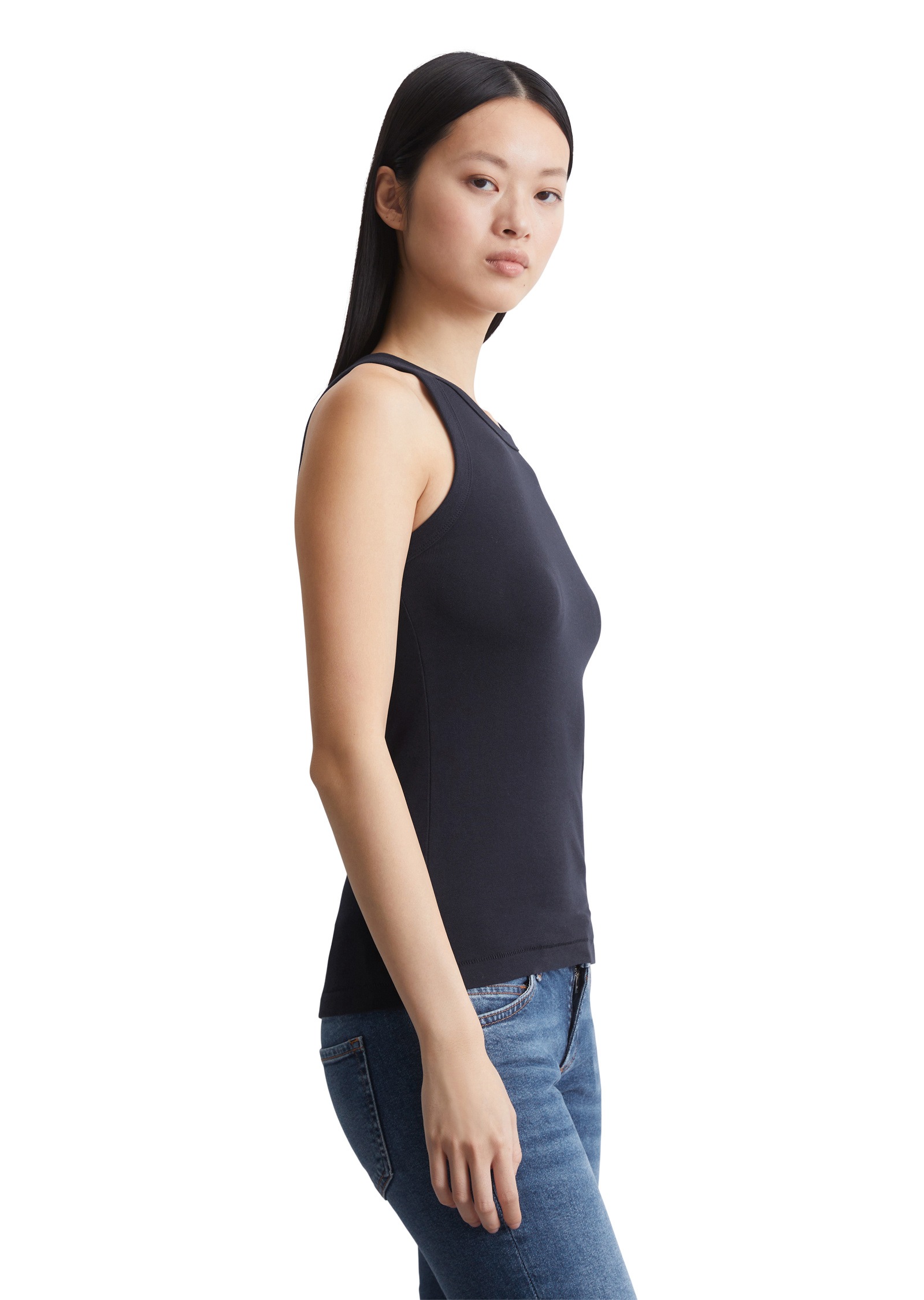 Marc O'Polo T-Shirt »aus Rippjersey«