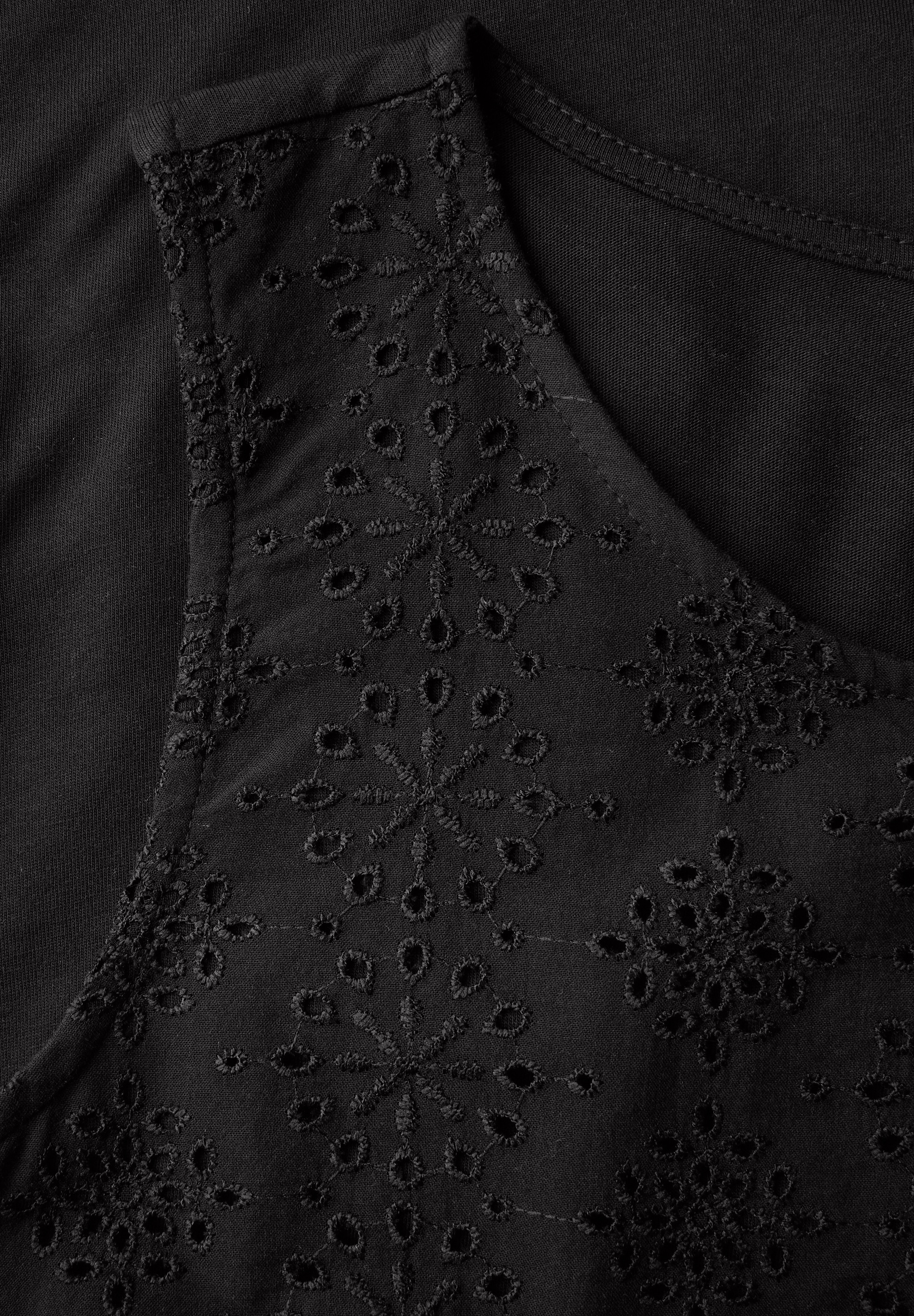 STREET ONE Shirttop, mit Zierstickerei