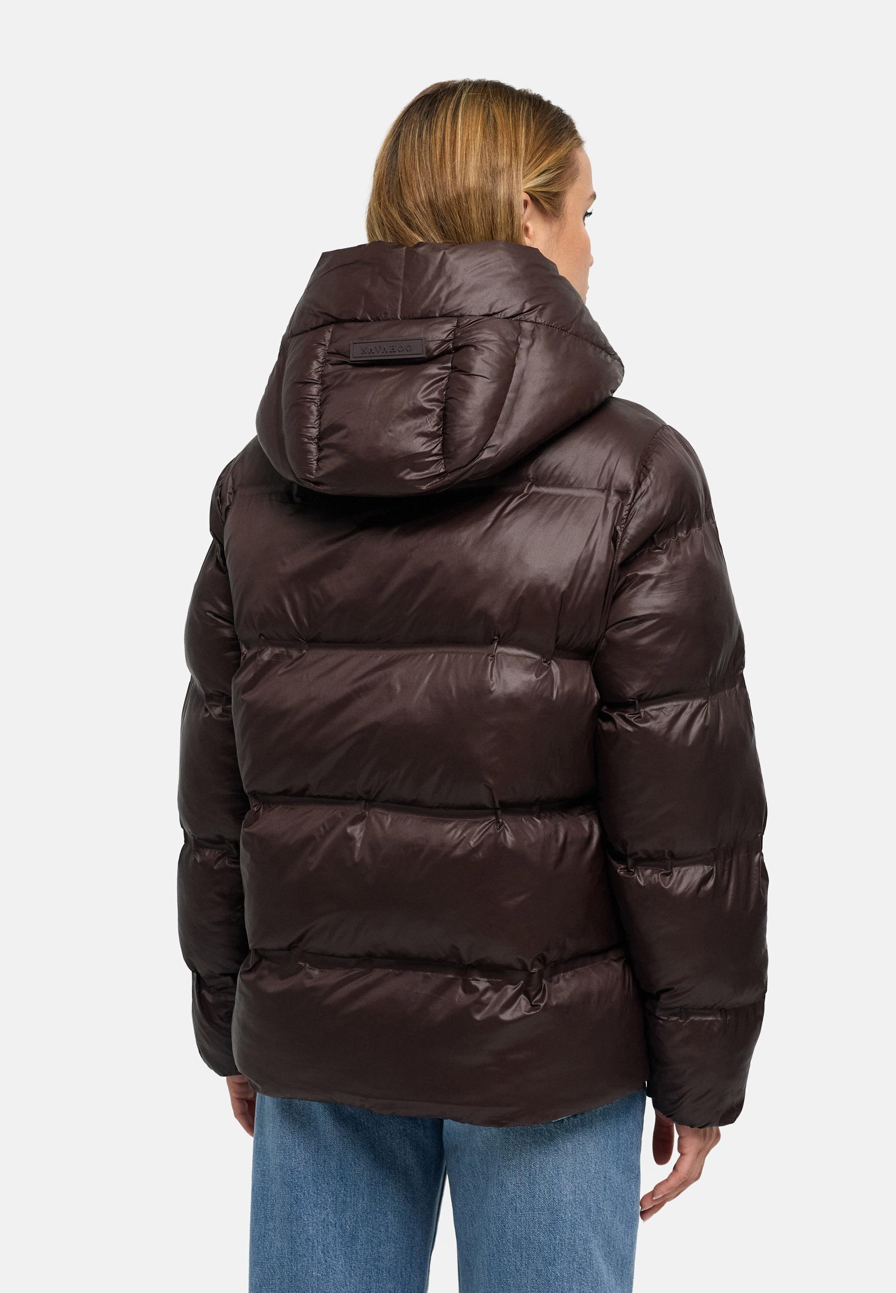 Navahoo Steppjacke »Snow-Frame 14« mit Kapuze Damen Winterjacke mit abnehmbarer Kapuze