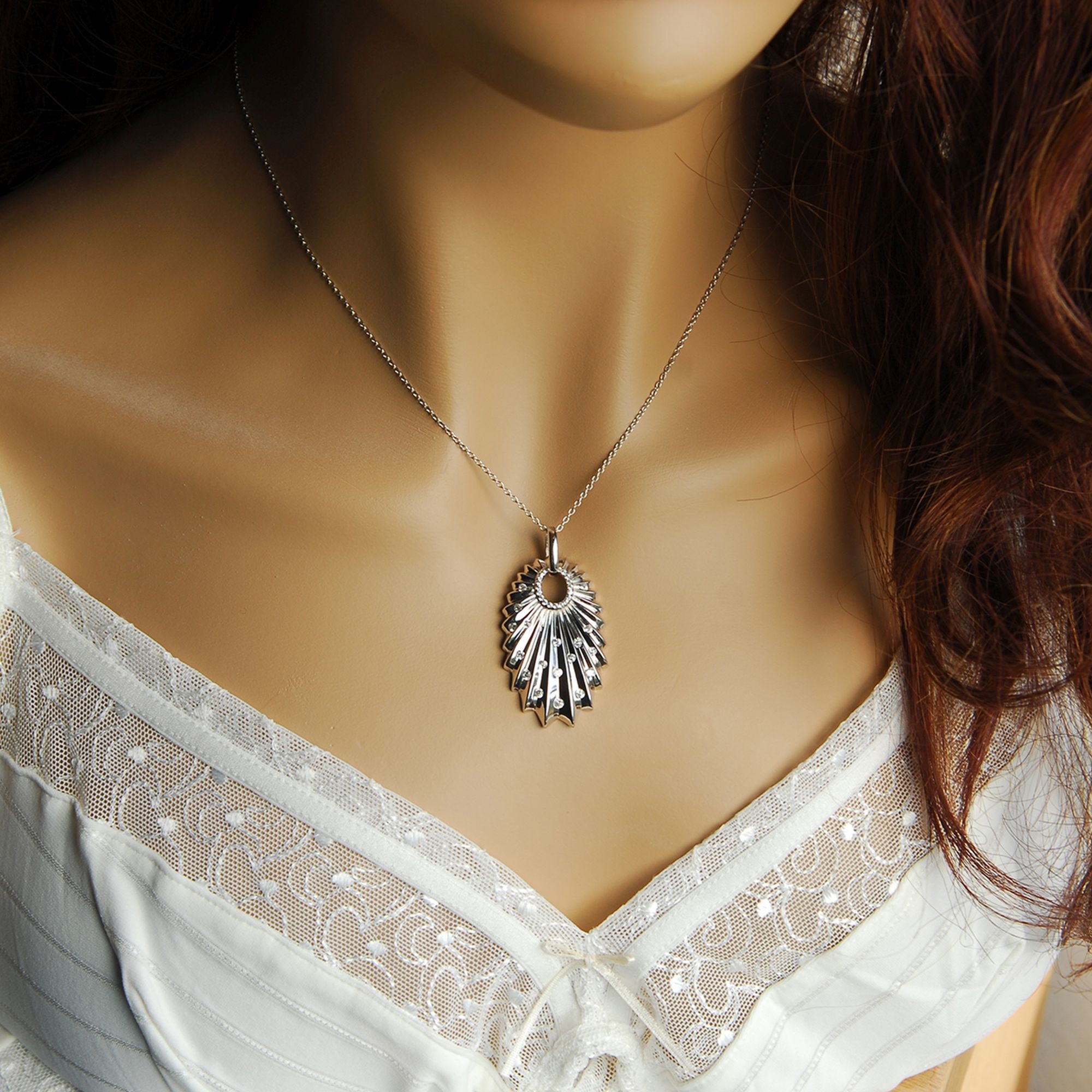goldmaid Kette mit Anhänger »925 Sterling Silber Glänzend Zirkonia weiß«