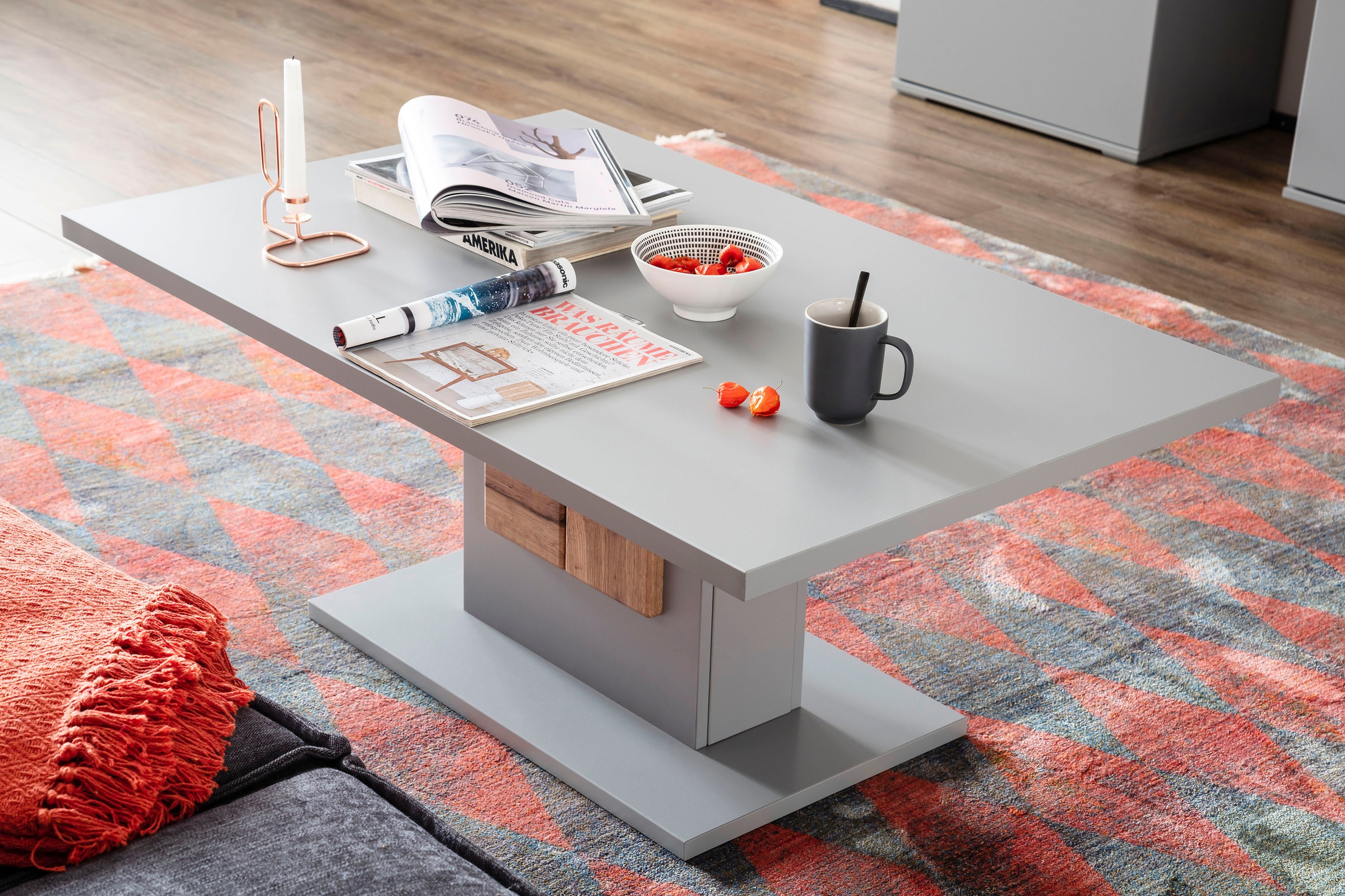 MCA furniture Couchtisch "Zadar" Wohnzimmertisch Arktis Grau, FSC Zertifizi günstig online kaufen