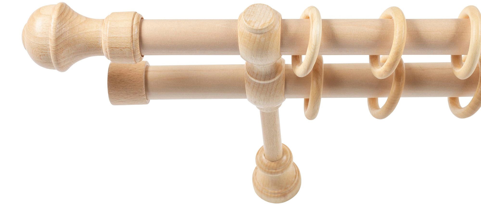 SN DECO GROUP Gardinenstange »Ares«, 2 läufig-läufig, Fixmaß