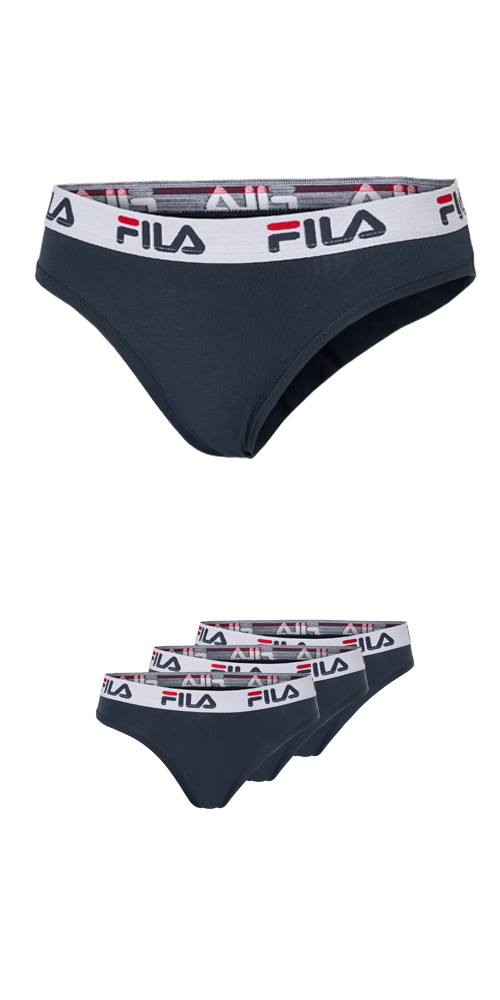 Fila Brasilslip "WOMAN BRAZILIAN SLIP" 3er Pack, mit elastischem Logobund günstig online kaufen