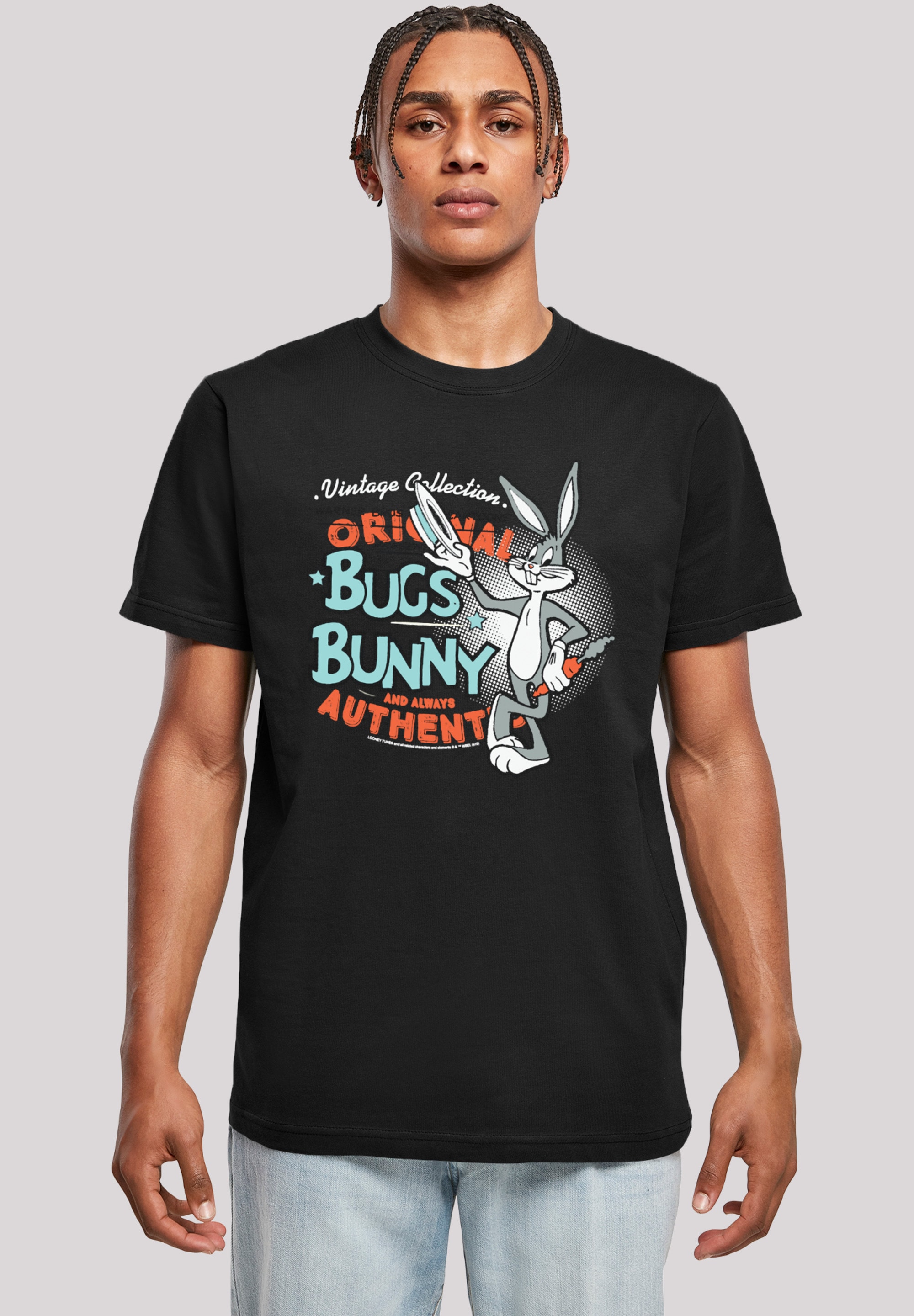 F4NT4STIC T-Shirt »Looney Tunes Vintage Bugs Bunny«, Herren,Premium Merch,Regular-Fit,Basic,Bedruckt