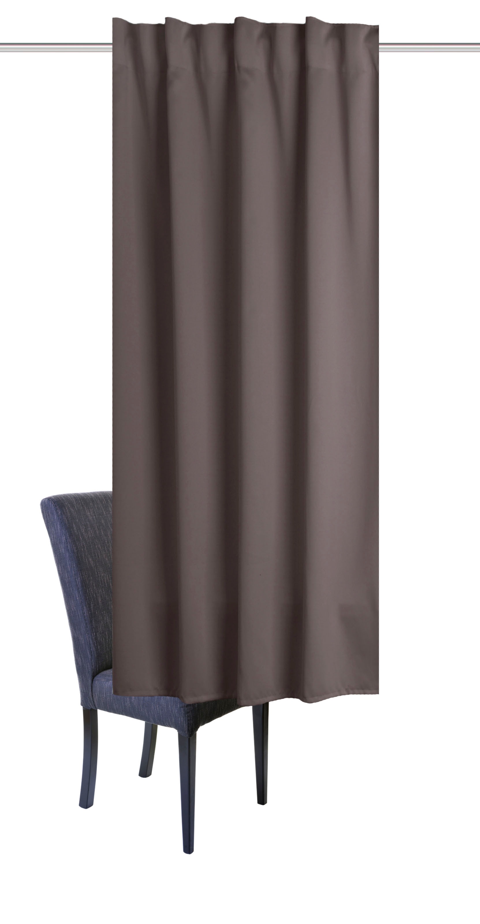 Thumbnail - Home Basics Vorhang "BLACKY", (1 St.), Kombibandschal BLACKY Uni