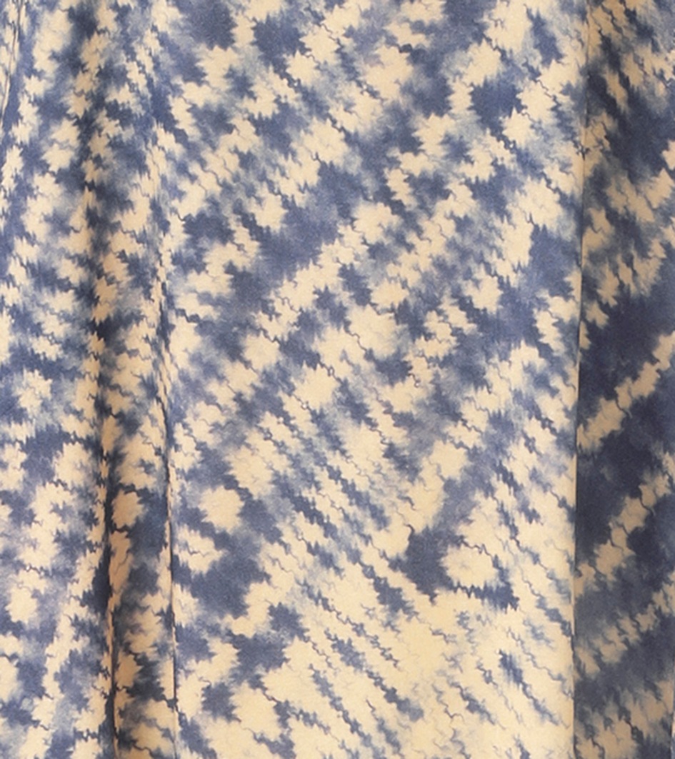 Sommerkleid ANISTON CASUAL, Damen, Gr. 46, N-Gr, blau, vanille, Web, Obermaterial: 100% Viskose, bedruckt, lässig geschnitten knöchellang, Kleider Sommerkleid, mit Batikmuster im Farbverlauf - NEUE KOLLEKTION 3