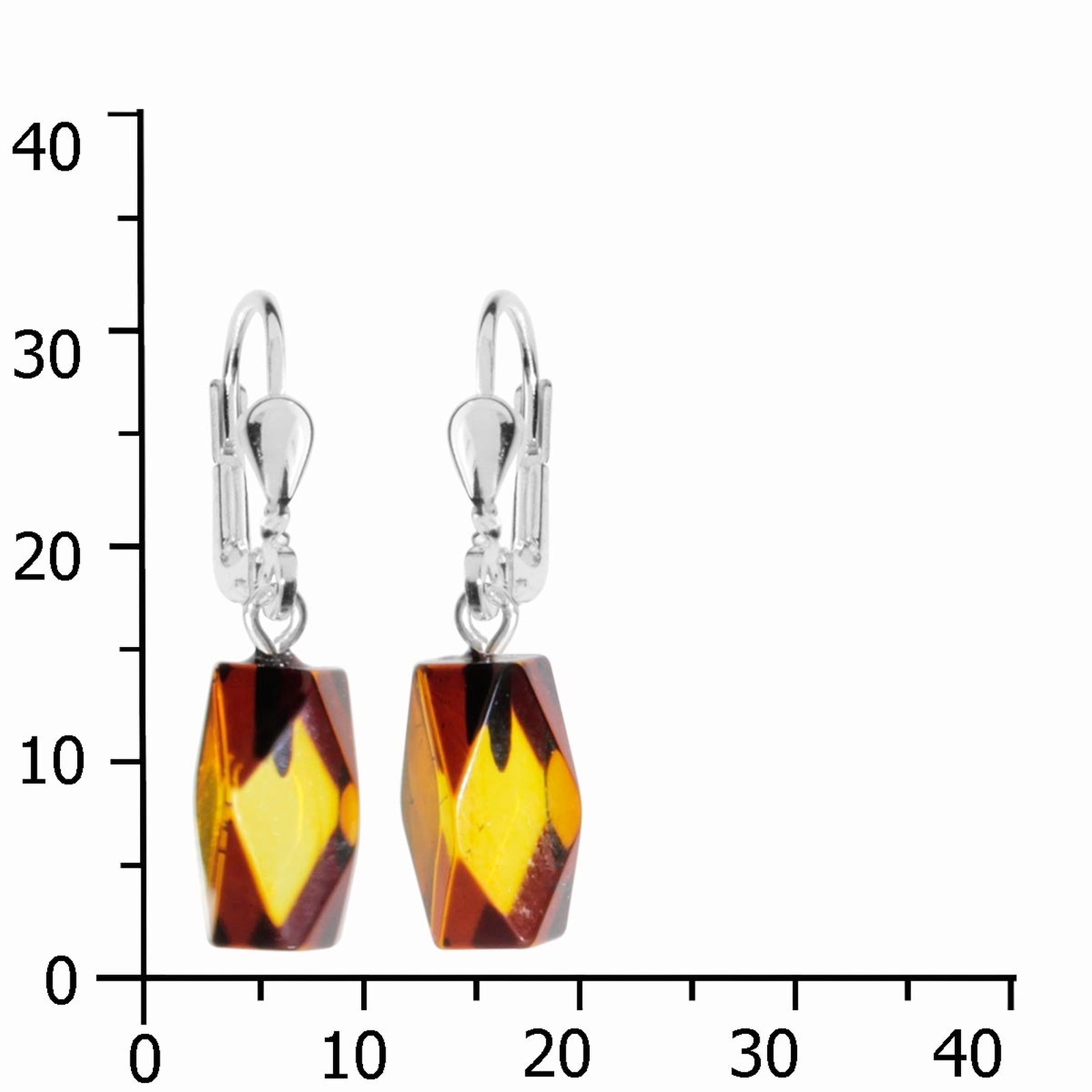 Ostsee-Schmuck Boucles d'Oreilles Yamilla Blanc Argent 925 2