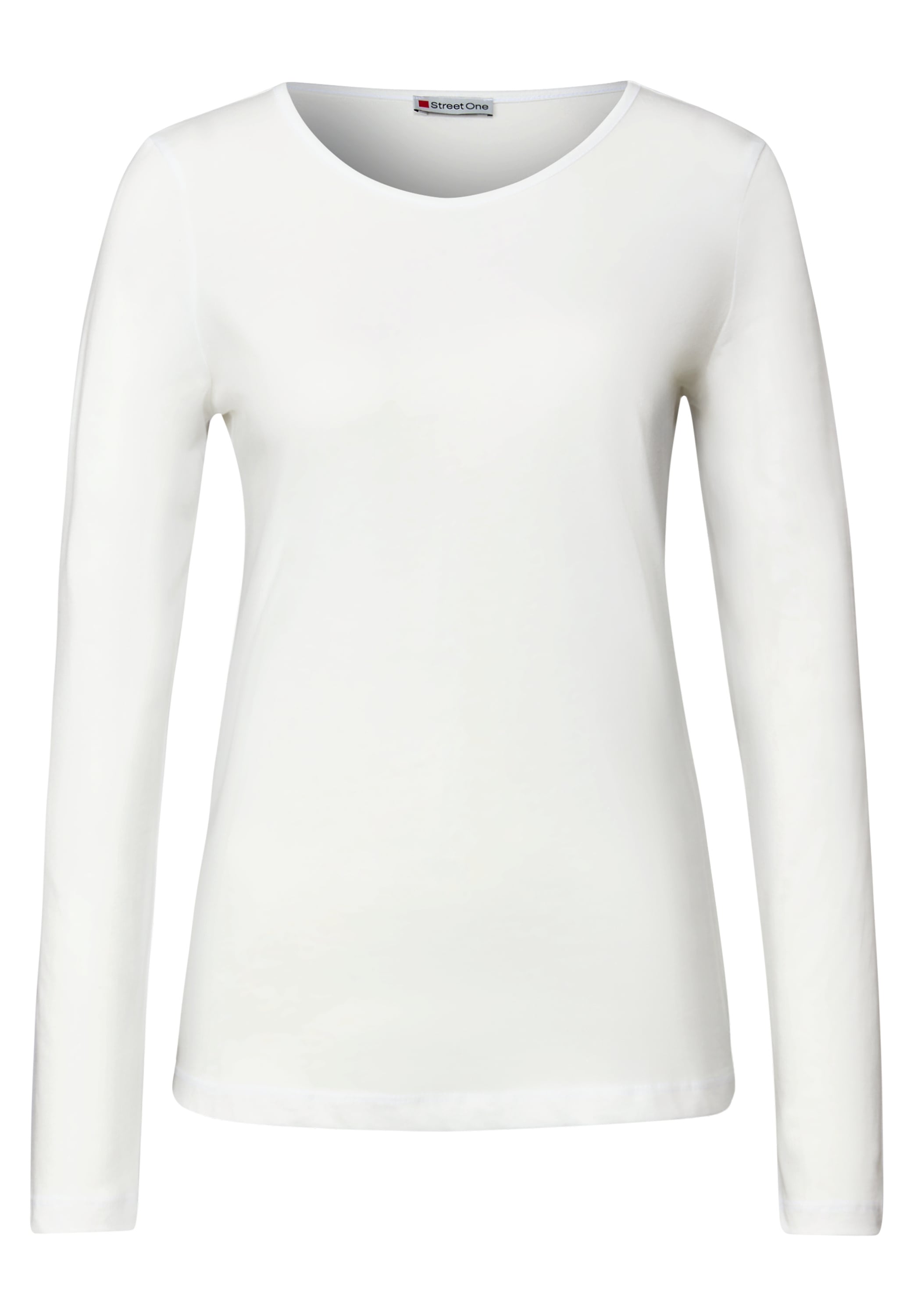 STREET ONE Langarmshirt aus reiner Baumwolle