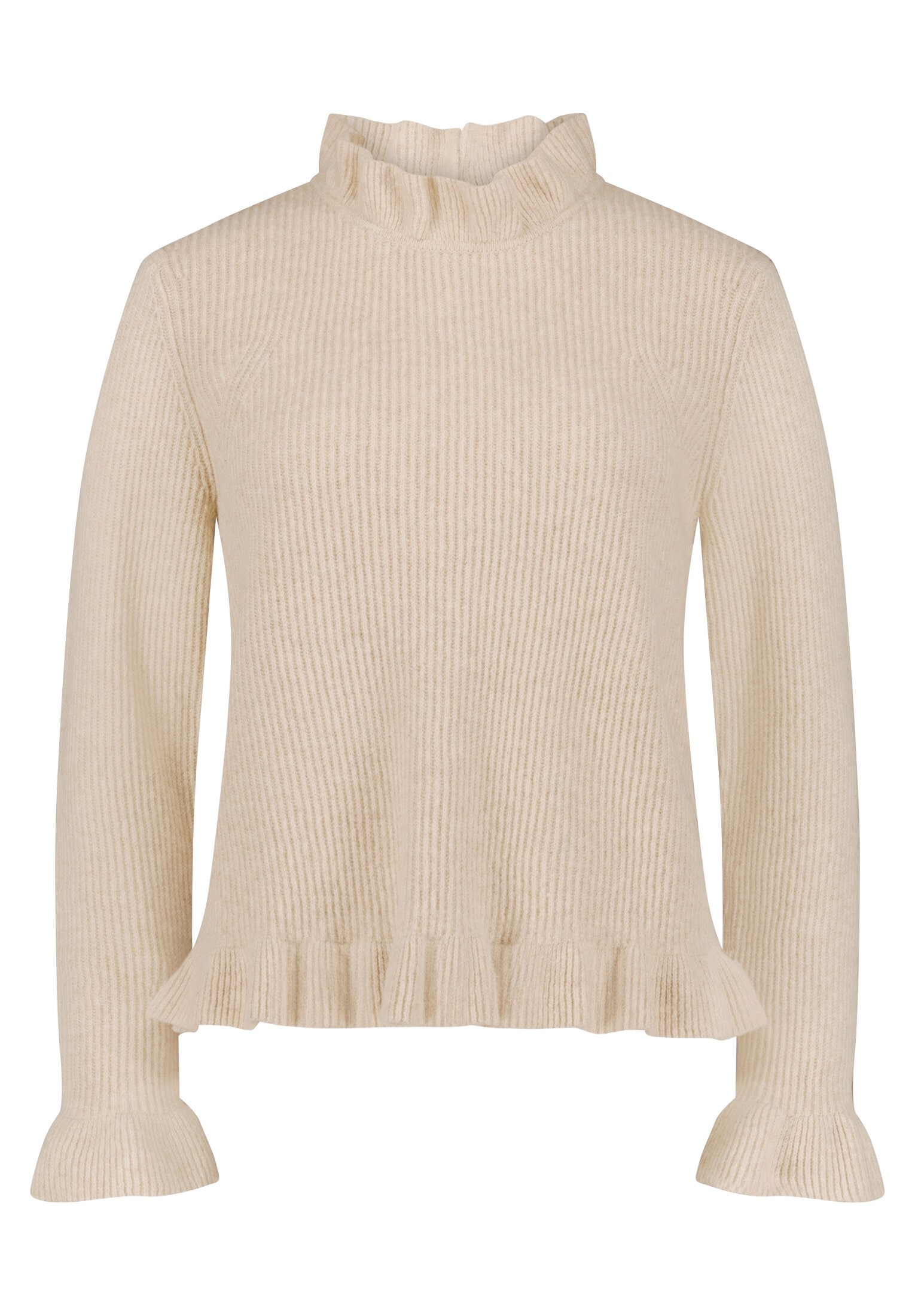 Cartoon Strickpullover »Damen mit Stehkragen« 1