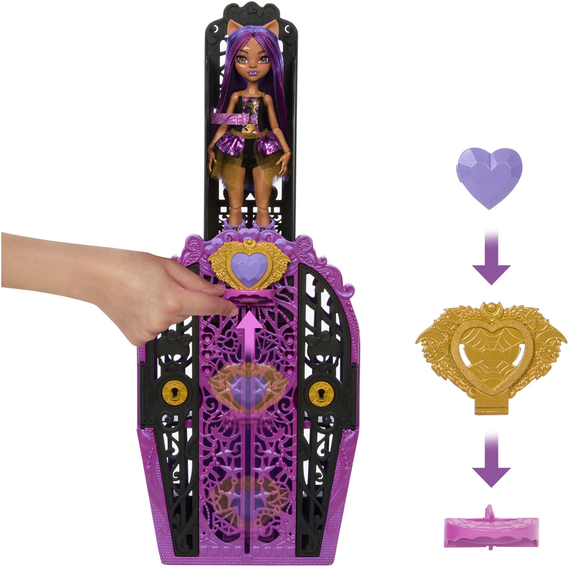 MonsterHigh™ Anziehpuppe »Skulltimate Secrets: Monster Mysteries, Clawdeen Wolf«