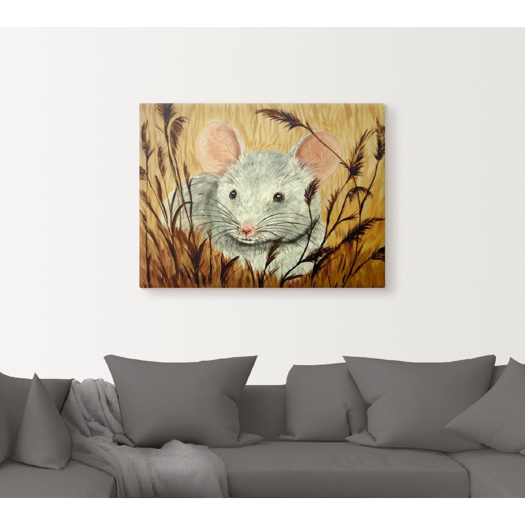 Artland Wandbild »Maus«, Haustiere, (1 St.)