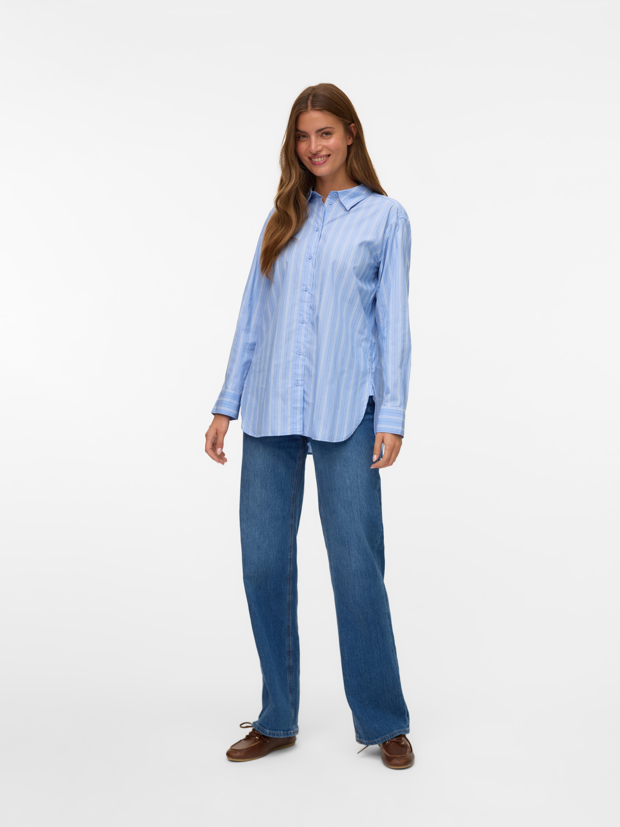Vero Moda Hemdbluse »VMELINA LS SHIRT WVN NOOS«