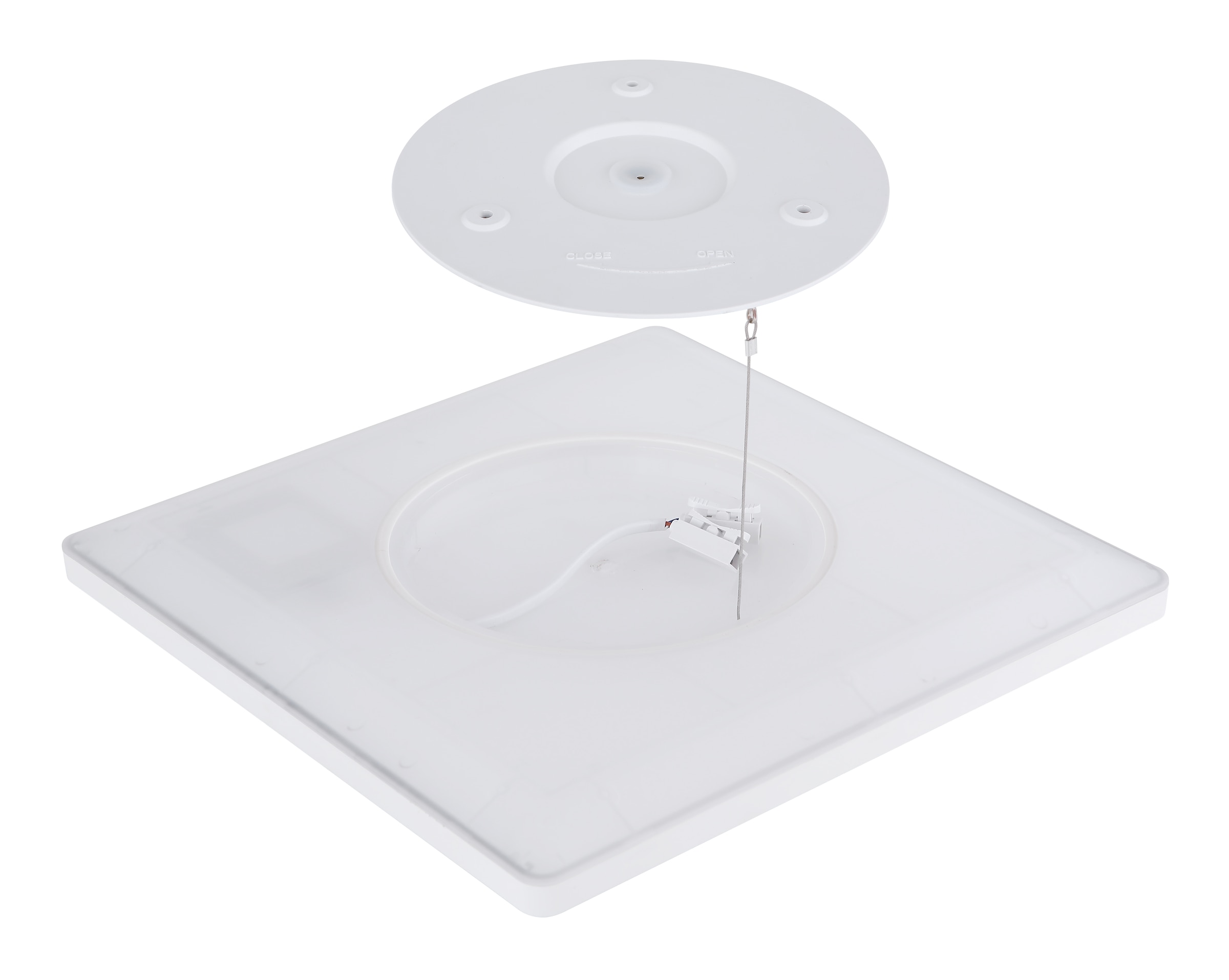 GLOBO LIGHTING LED Deckenleuchte »SAPANA«, Leuchtmittel LED-Modul | LED fest integriert, Deckenlampe/Quadrat/Wohnzimmer/Schlafzimmer/modern