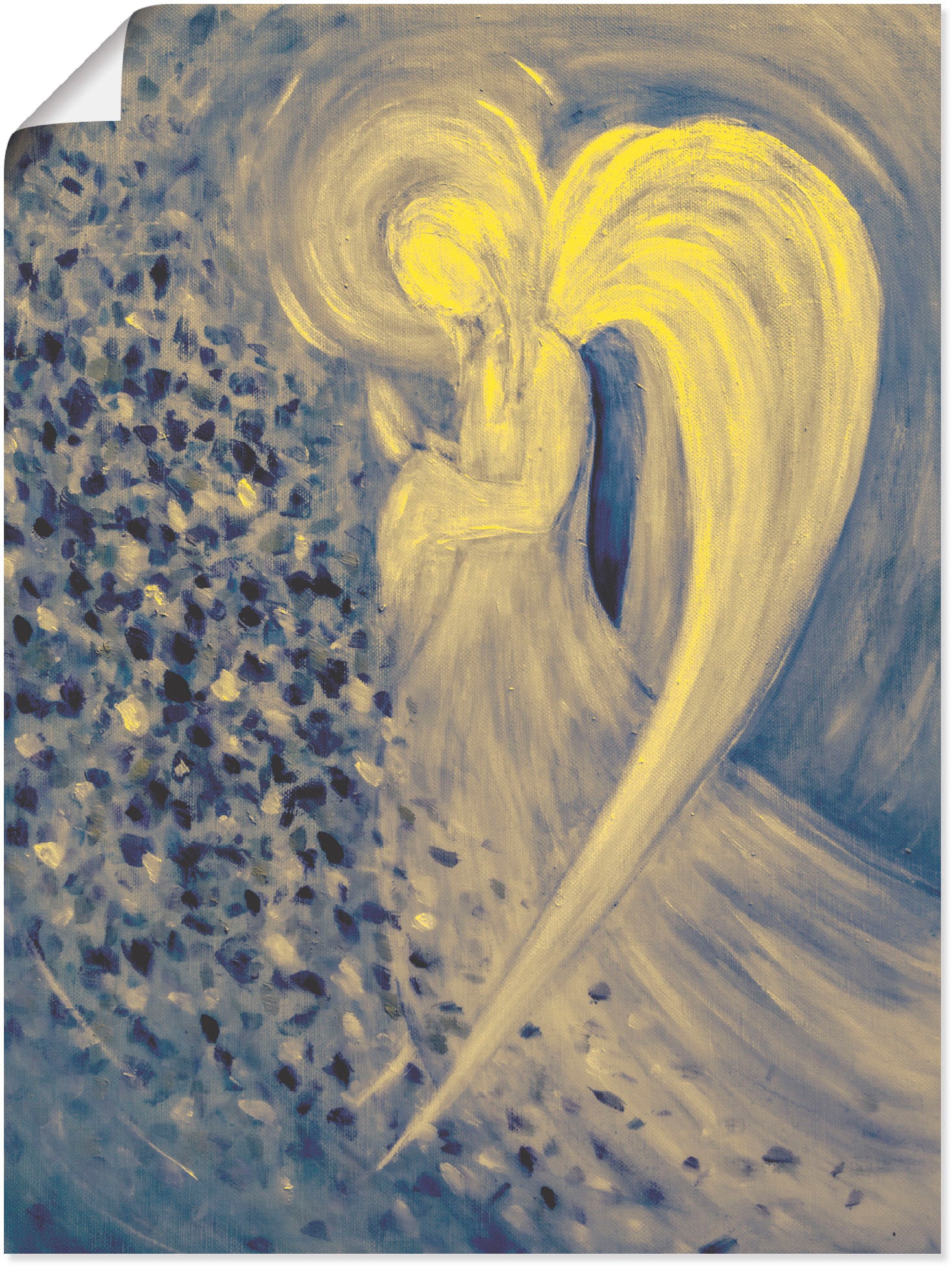 Artland Wandbild "Engel der Nacht" Religion 1 Stk. tlg. als Leinwandbild, P günstig online kaufen