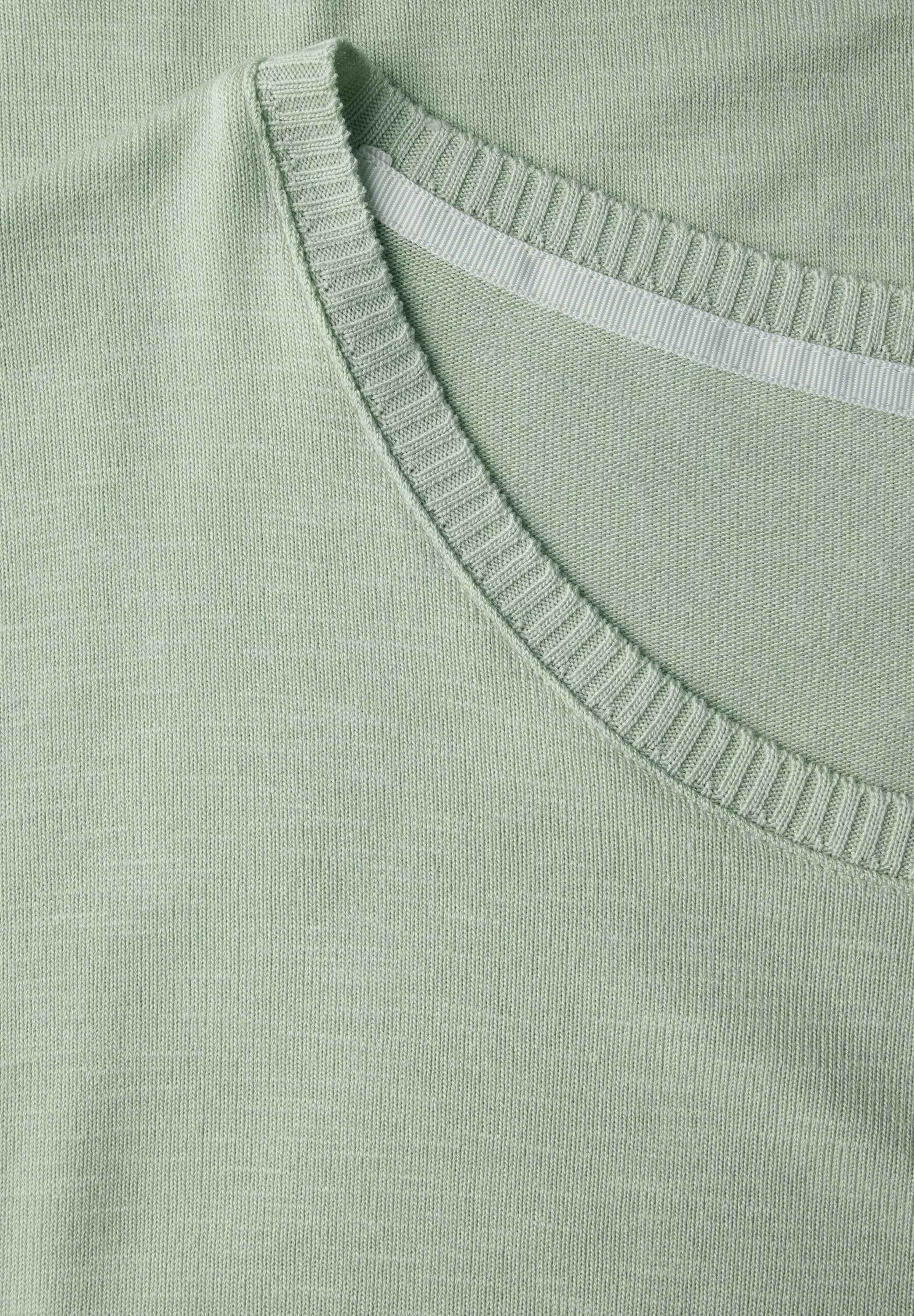 STREET ONE T-Shirt, mit Materialmix