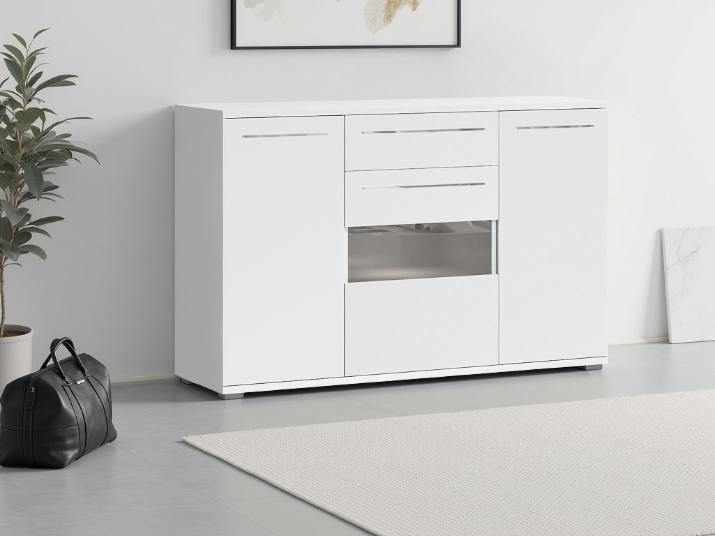 Places of Style Kommode "Piano", (H/B/T): 97,4/150/45,2cm), UV lackiert, So günstig online kaufen