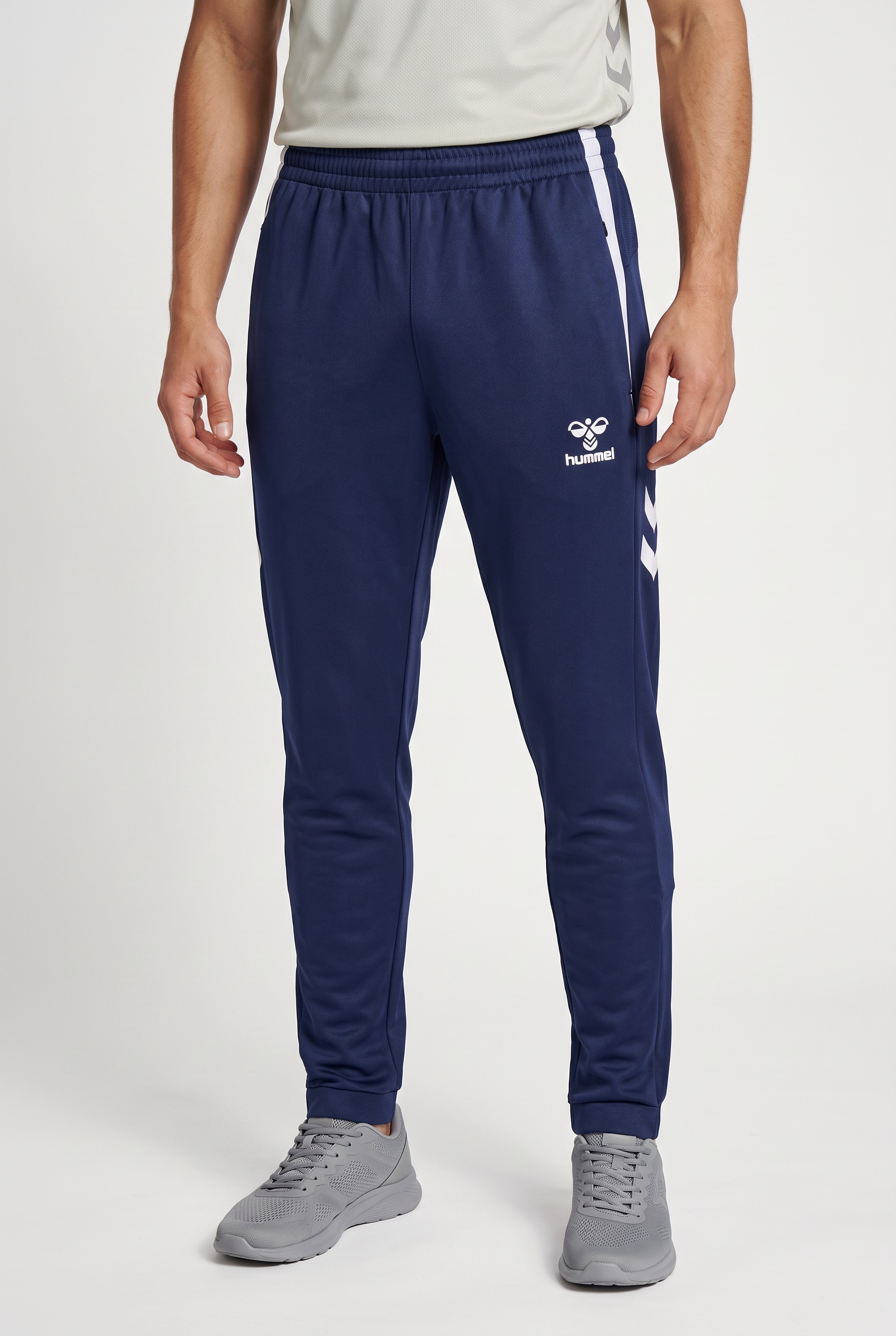 HUMMEL Damen Trainingshose "HMLLEAD 2.0 TRACK PANTS"marine, Gr. XXXL, Obermaterial: 100% Polyester, Hosen, aus Polyester, atmungsaktiv, mit