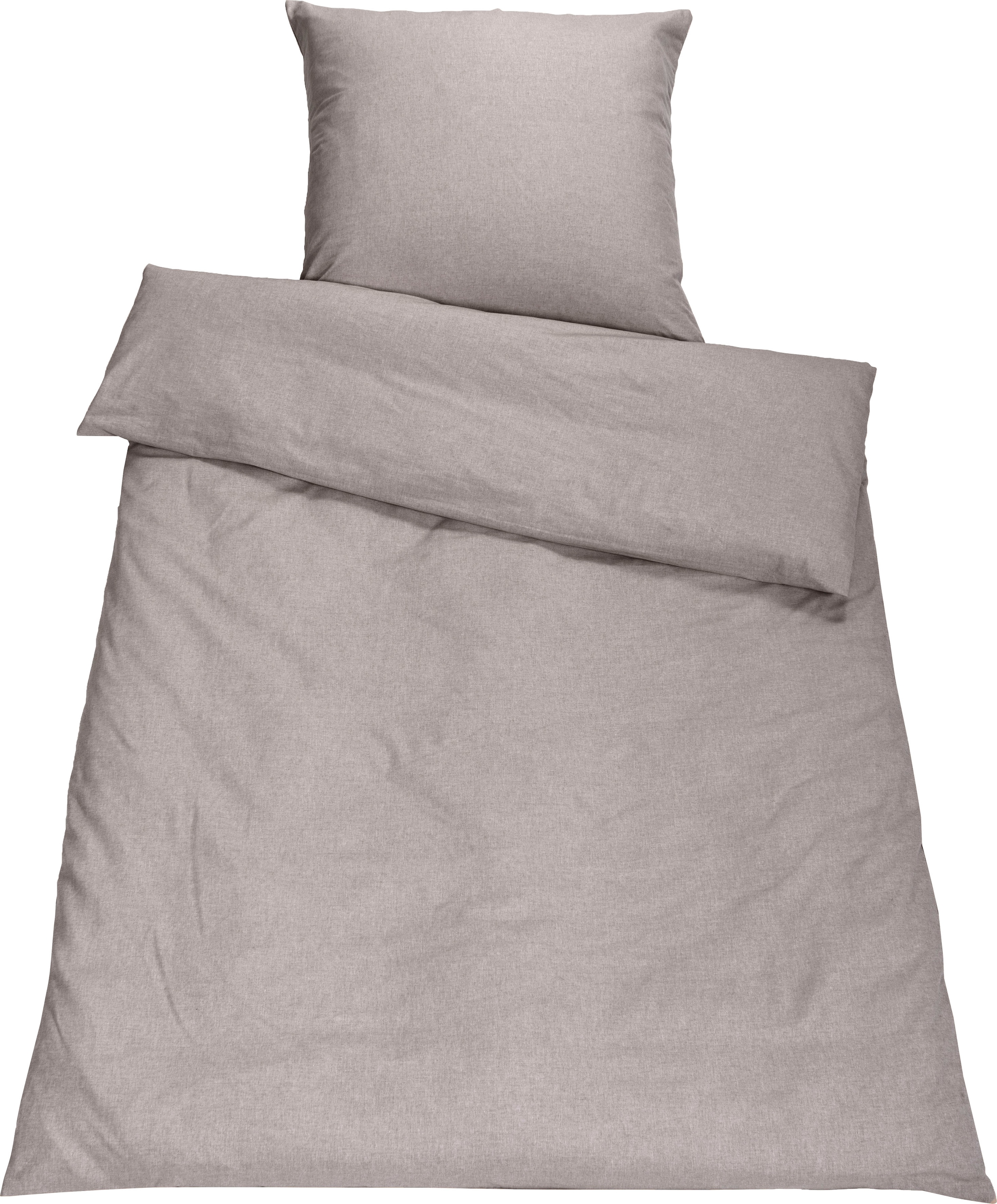 SETEX Bettwäsche "Chambray" 2 Stk. tlg. in diversen Uni-Tönen günstig online kaufen