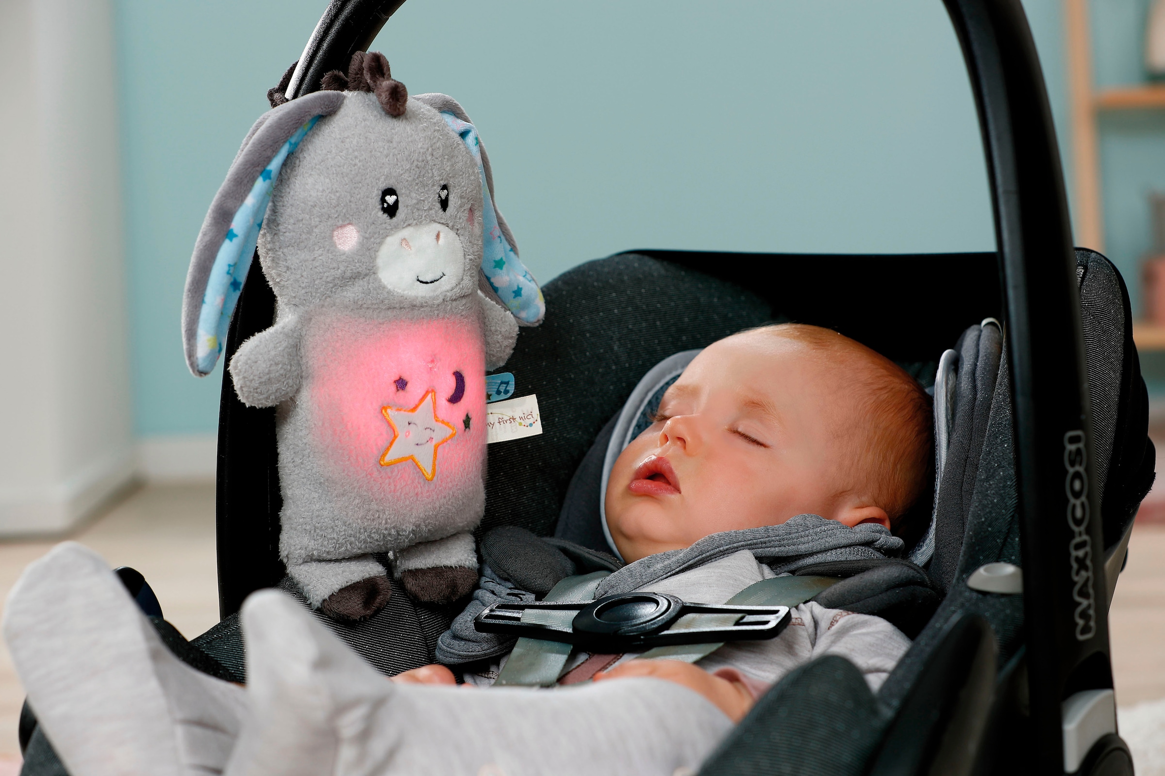 Nici Kuscheltier »My First NICI, Esel Littledoo 25 cm«, Baby Einschlafhilfe; mit Licht und Sound
