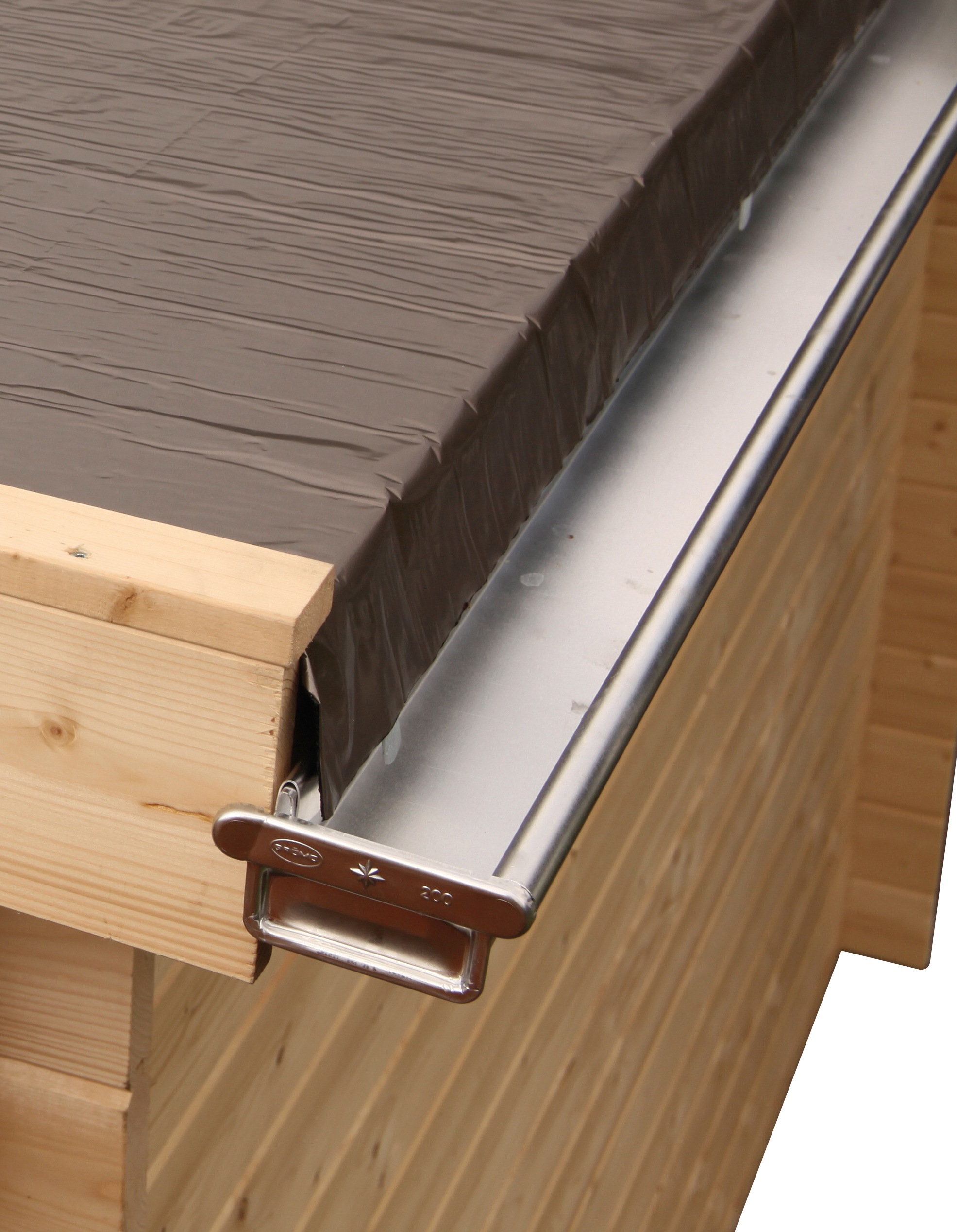 Wolff  Dachrinne, Alu, für Flach- und Pultdach bis 900 cm