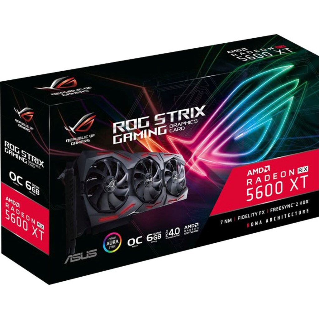 Asus Grafikkarte »ROG STRIX RX 5600XT O6G GAMING«, 6 GB, GDDR6