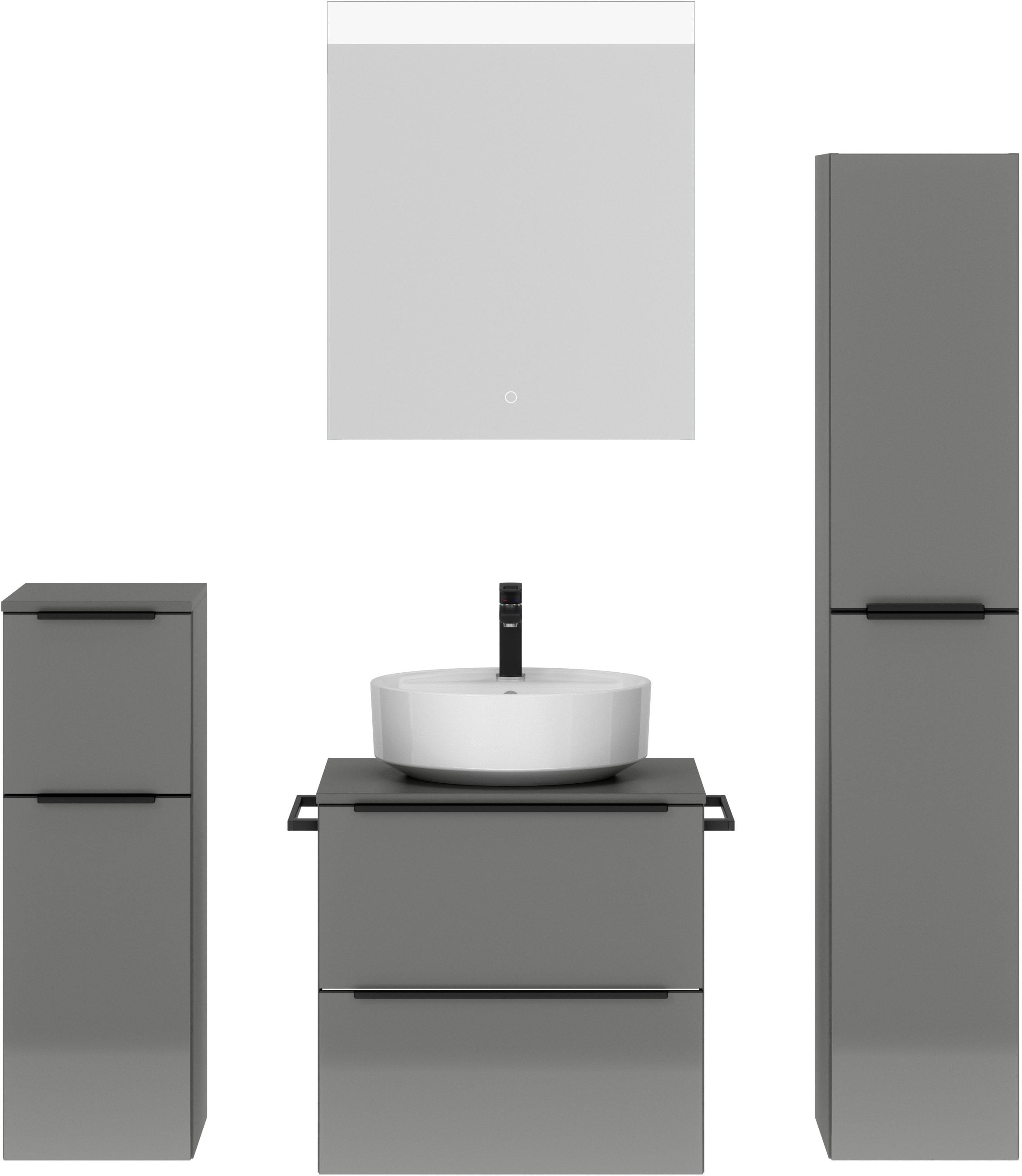 nobilia Badmöbel-Set "Alvene" vormontiert, mit Soft-Close, 4 Stk. tlg. günstig online kaufen