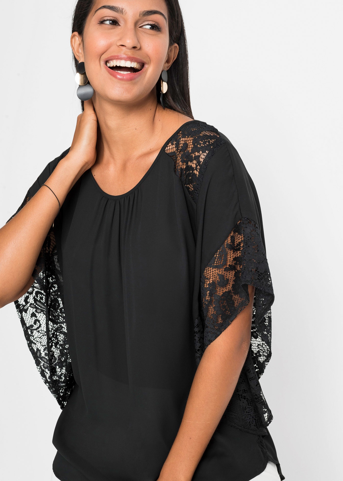 bonprix Langarmbluse Bluse