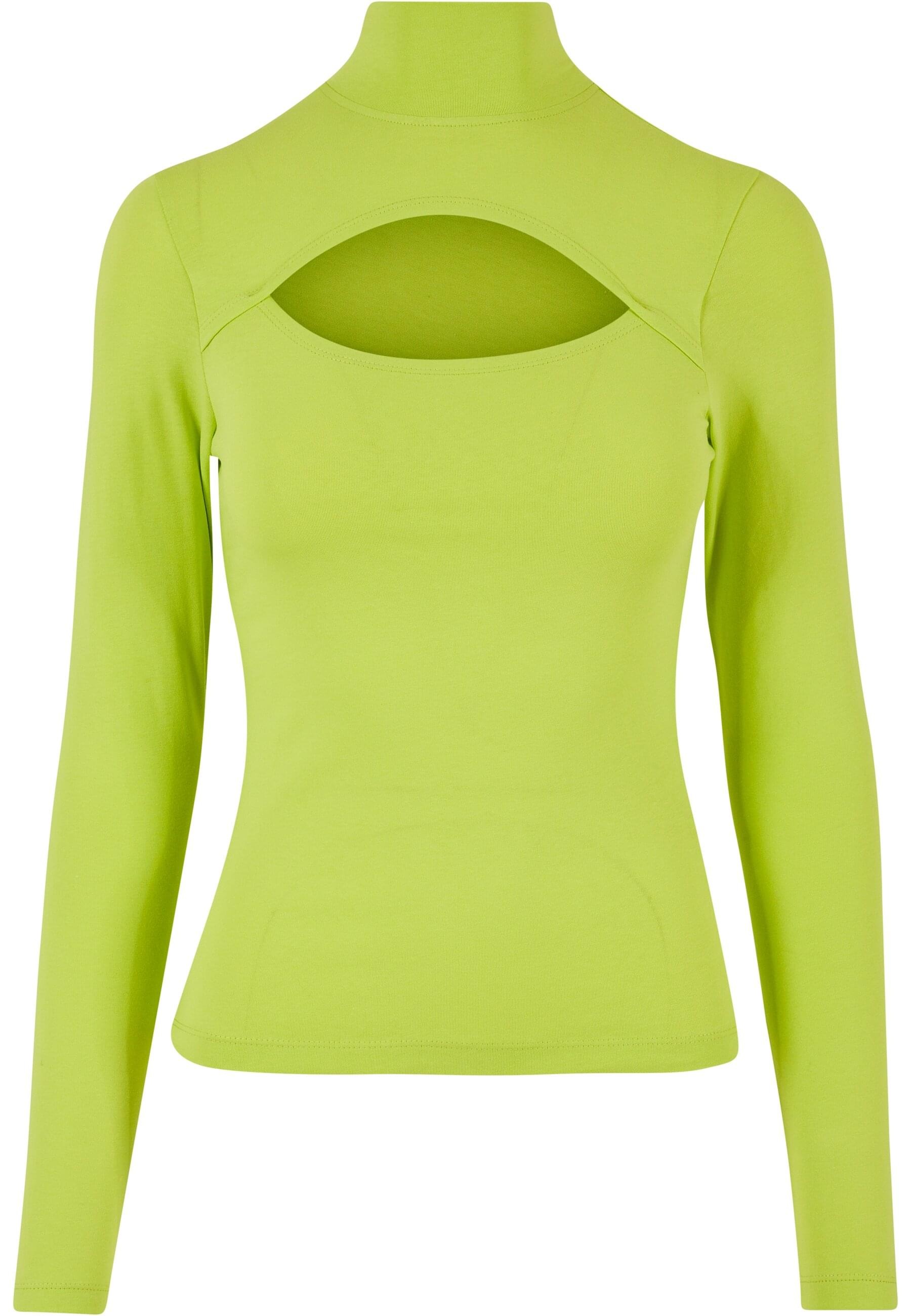 URBAN CLASSICS Langarmshirt "Urban Classics Damen Ladies Cut-Out Turtleneck Longsleeve" 1 Stk.