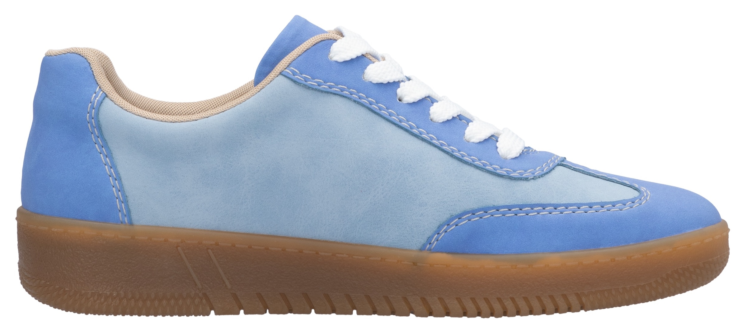 RIEKER Sport Plateausneaker, Freizeitschuh, Halbschuh, Schnürschuh in veganer Verarbeitung