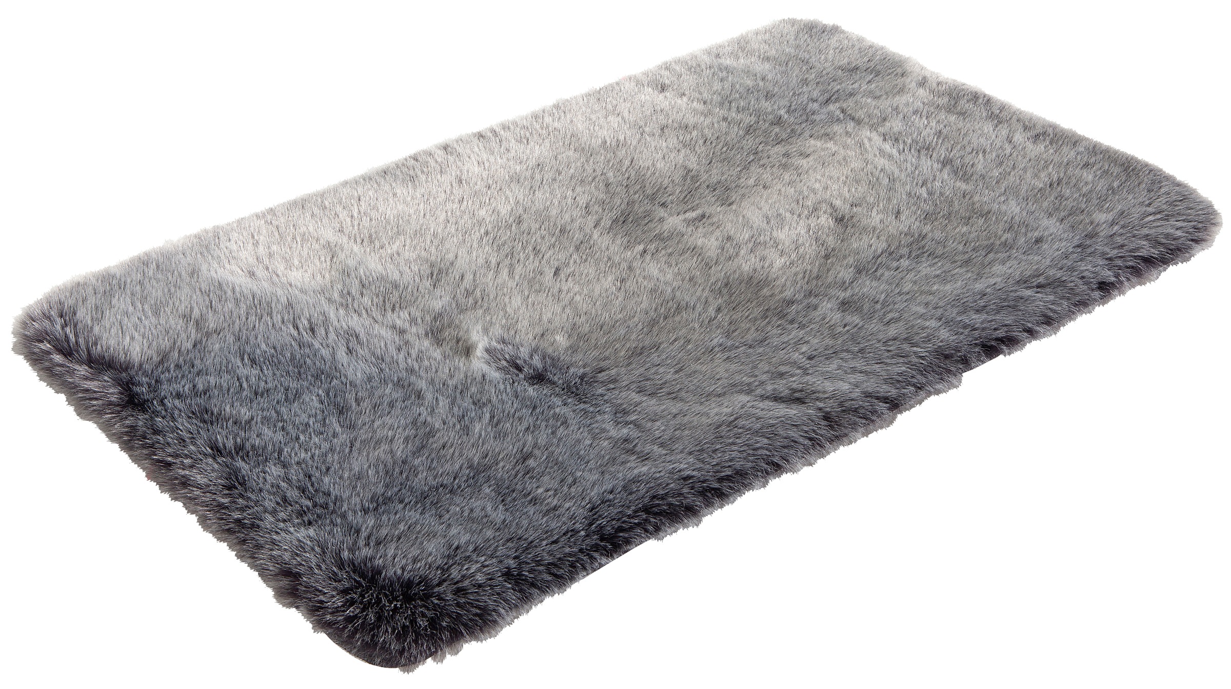 Kleine Wolke Badematte »Fluffy«, Höhe 50 mm, rutschhemmend beschichtet, fußbodenheizungsgeeignet, Badteppich, Fell-Optik, Melange Design, rechteckig & rund erhältlich